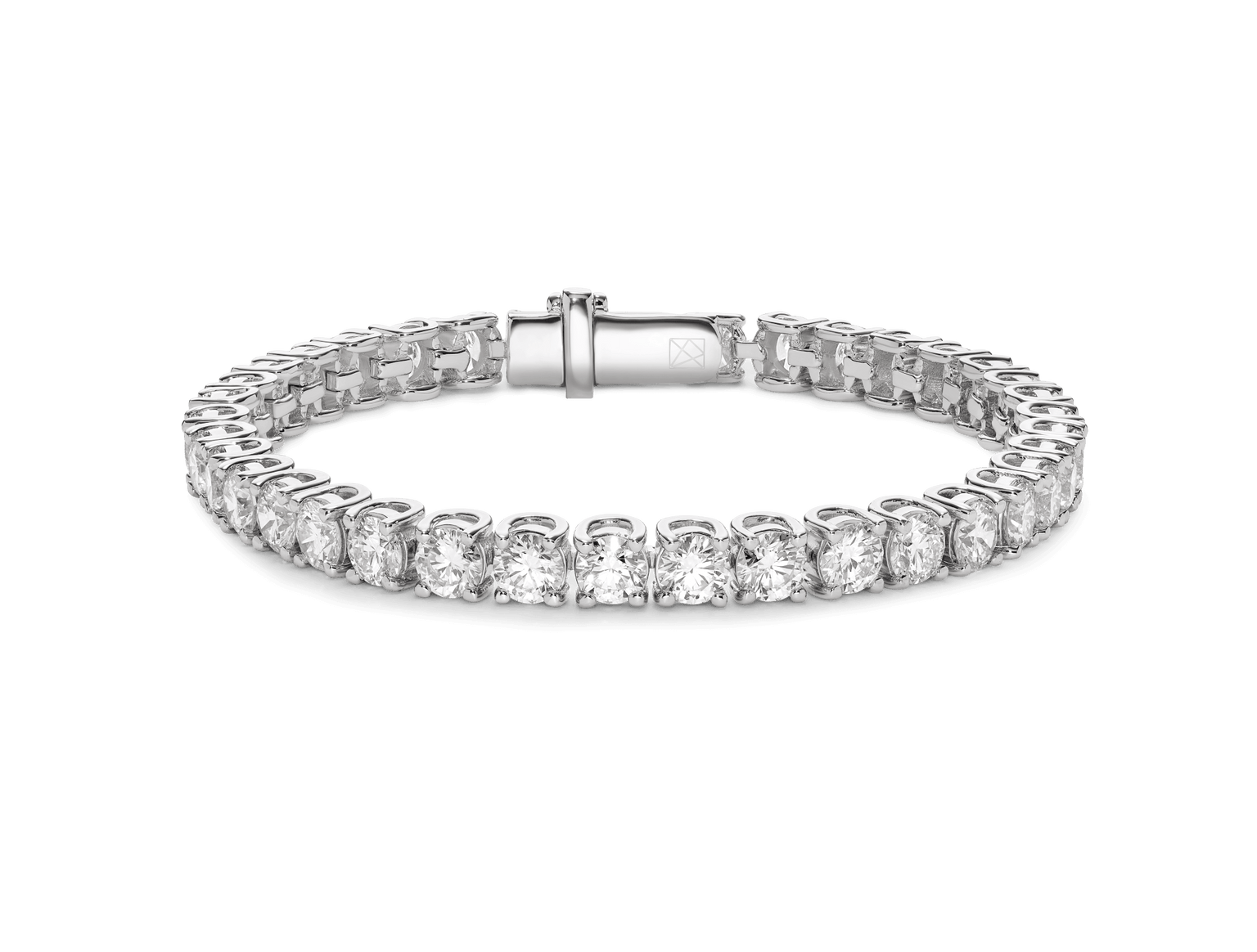 Lab-Grown Diamond Large Tennis Bracelet - E-F color, 7" length | White