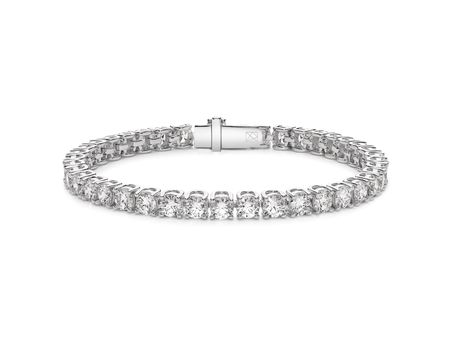 Lab-Grown Diamond Large Tennis Bracelet - G-H color, 7" length | White