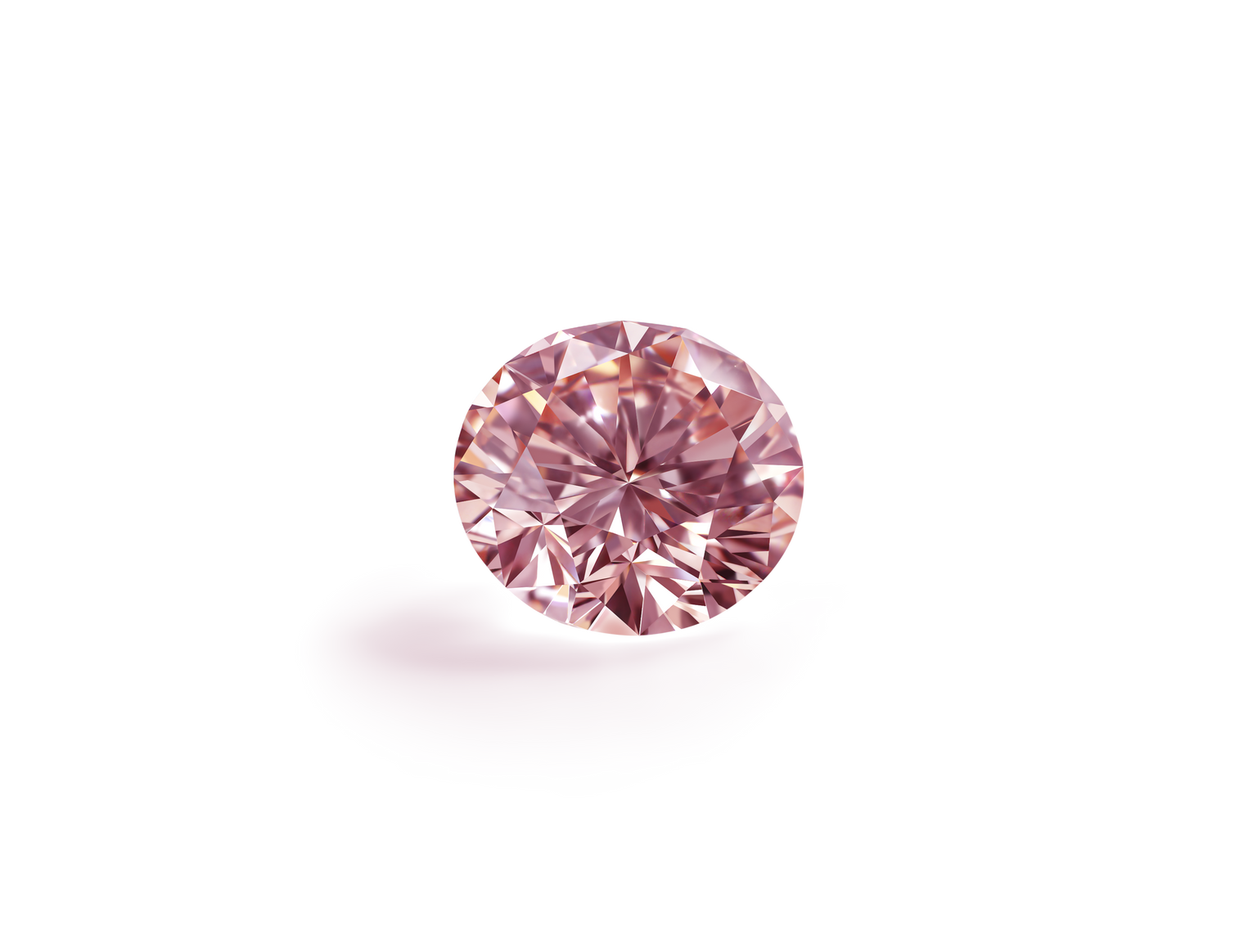 Lab-Grown Loose 2ct. Round Brilliant Diamond | Pink
