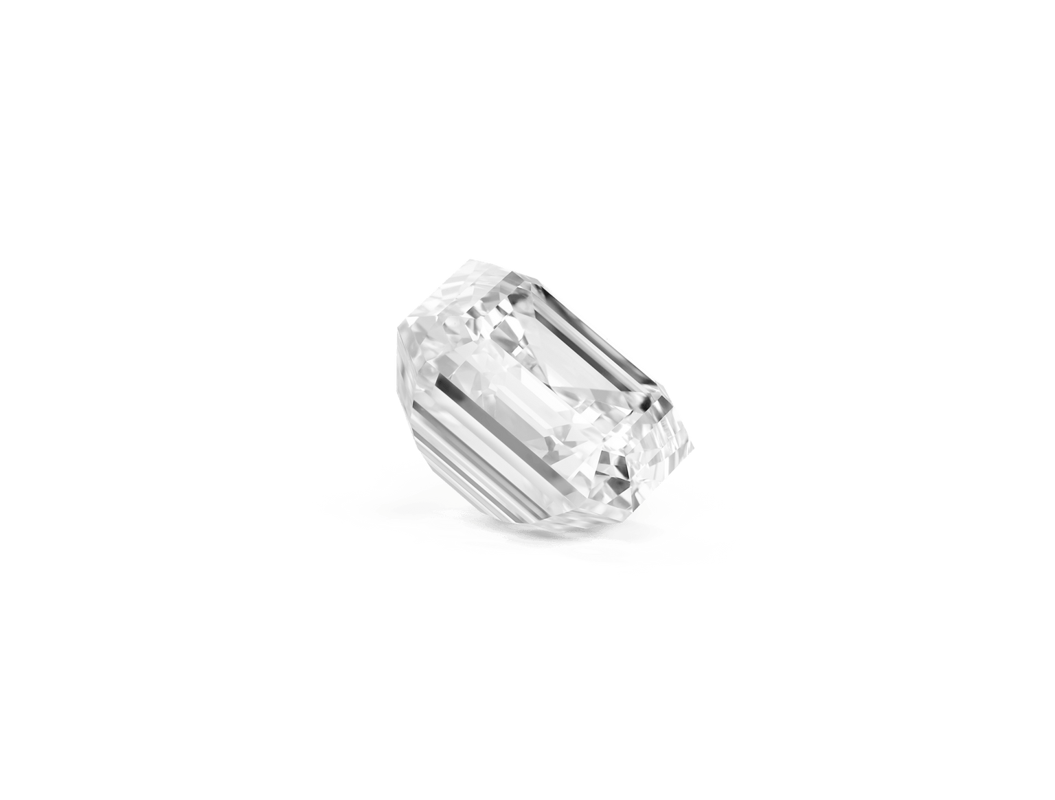 Lab-Grown Loose 3ct. Asscher Cut Diamond | White