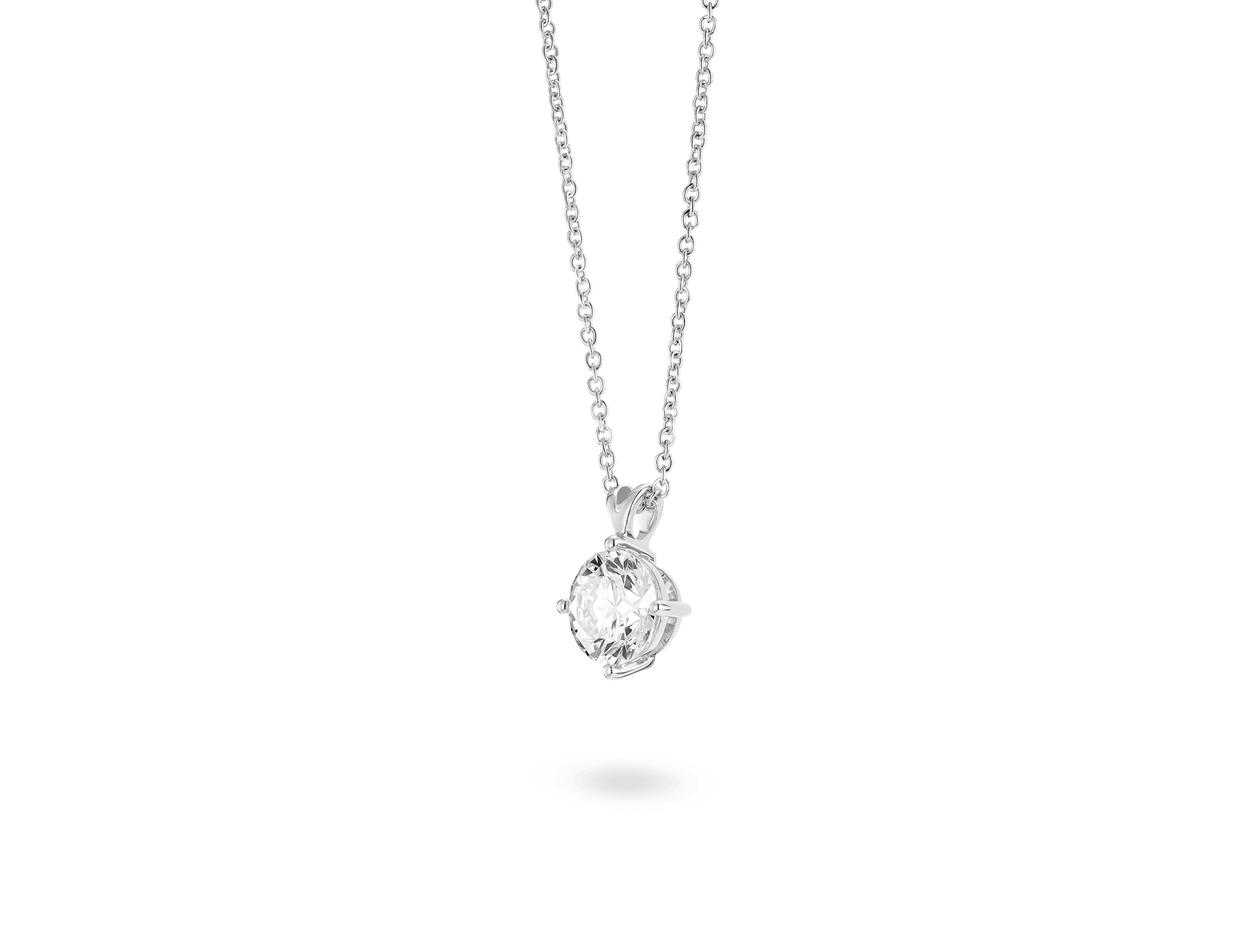 Finest Lab-Grown Diamond 1ct. Round Brilliant Solitaire Pendant | White - #Lightbox Jewelry#