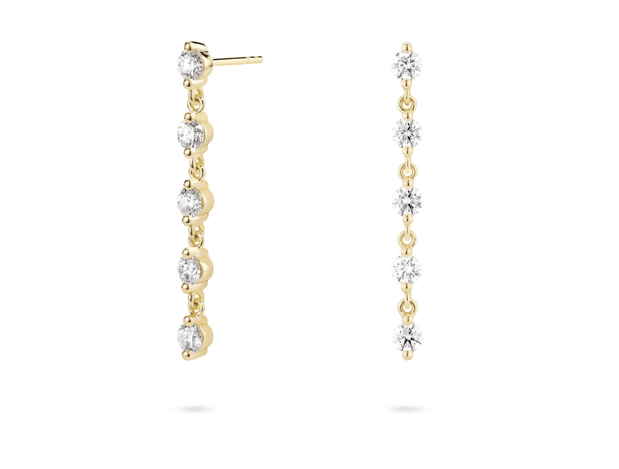 Lab-Grown Diamond 1½ct. tw. Round Brilliant Line Drop Earrings | White - #Lightbox Jewelry#