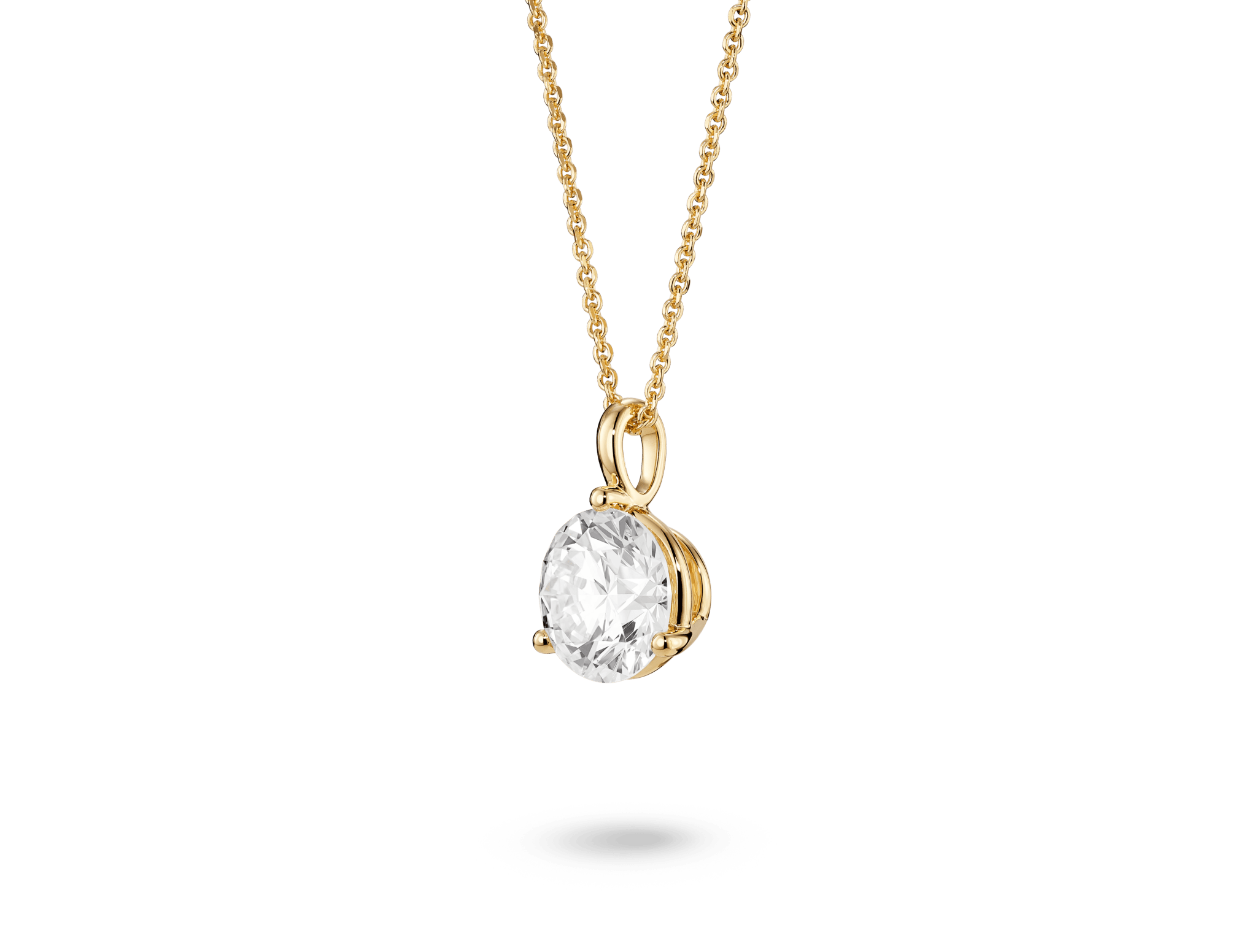 Lab-Grown Diamond 2ct. Round Brilliant Solitaire Bale Pendant | White - #Lightbox Jewelry#