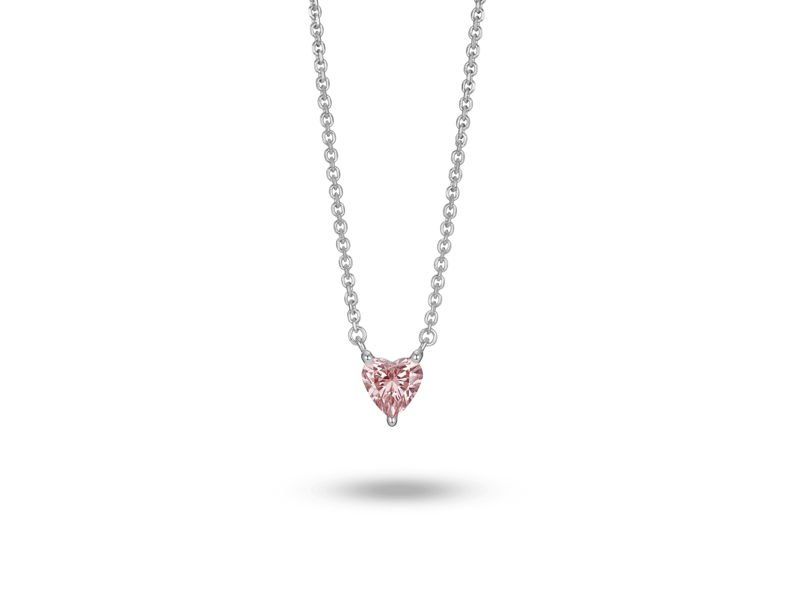 Lab-Grown Diamond ¼ct. Mini Heart Pendant | Pink