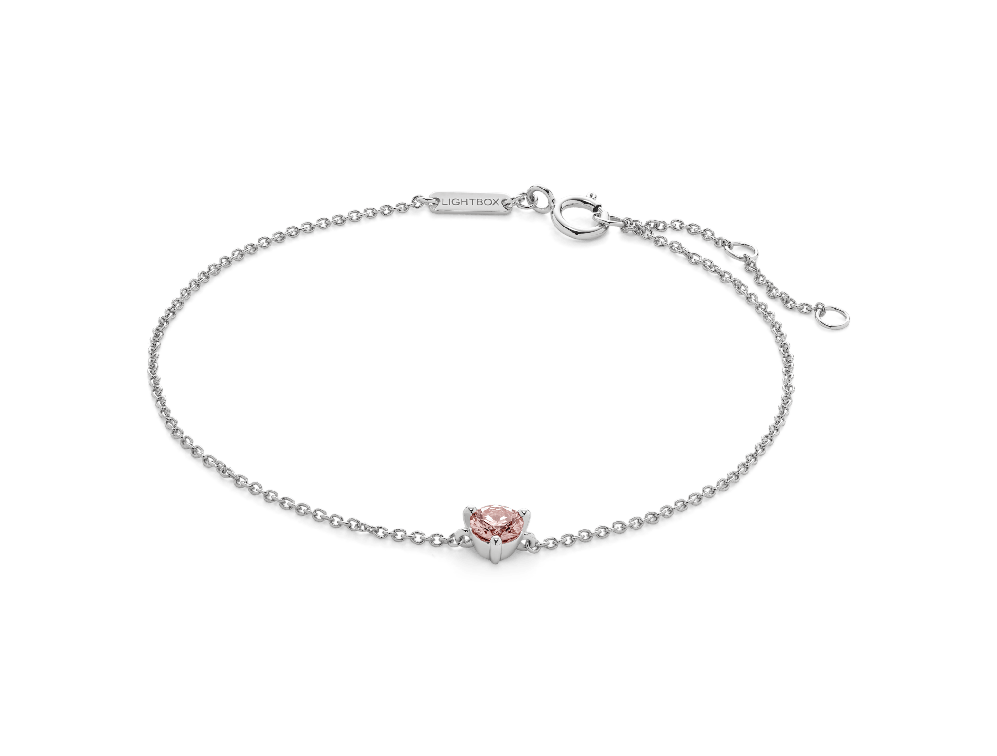 Lab-Grown Diamond ¼ct. Mini Round Brilliant Bracelet | Pink - #Lightbox Jewelry#