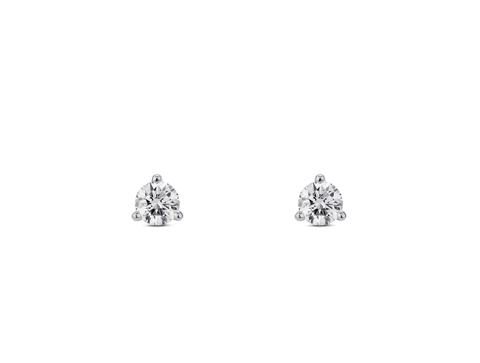 Lab-Grown Diamond ¼ct. tw. Mini Round Brilliant Solitaire Studs | White