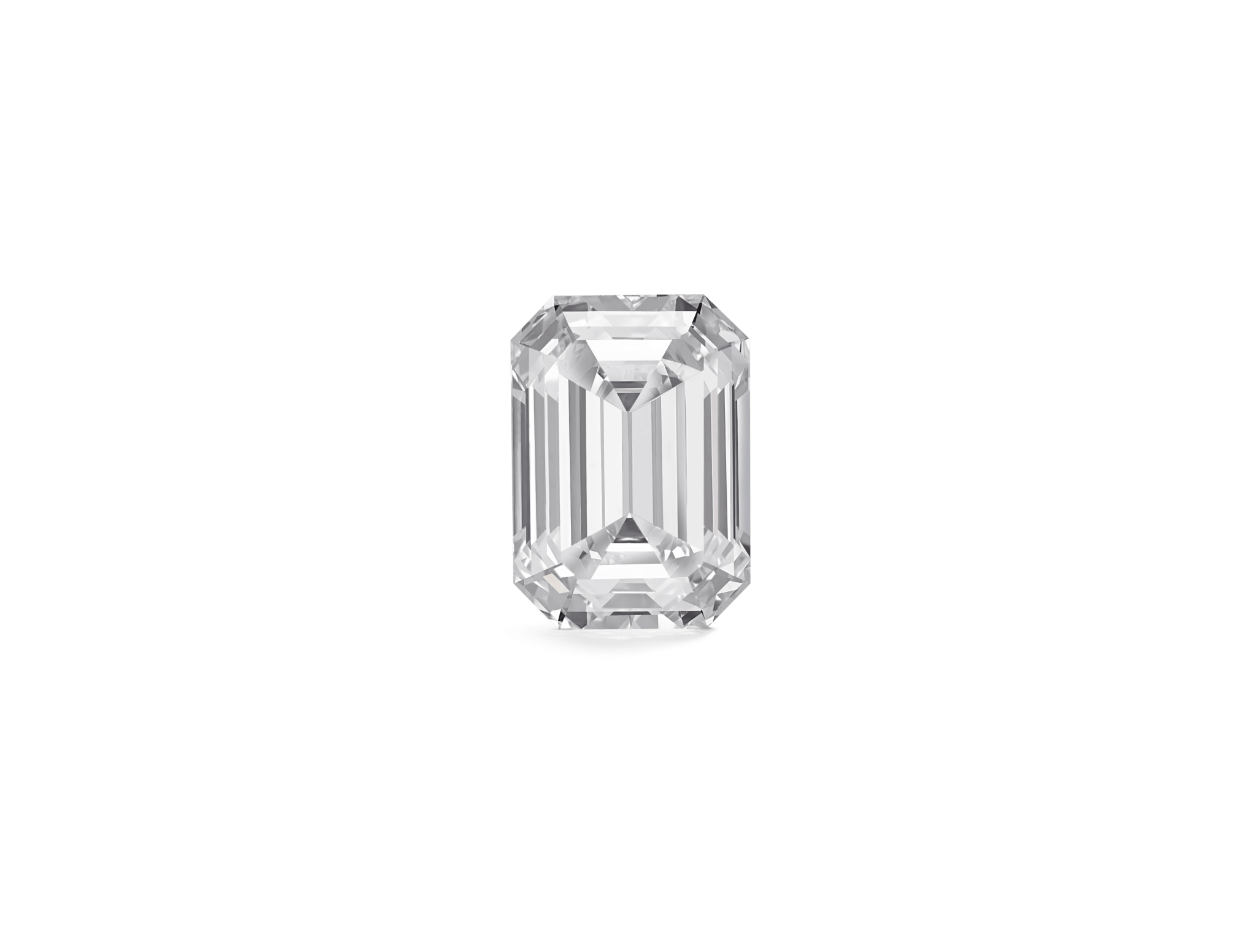 Lab-Grown Loose 2ct. Emerald Cut Diamond | White - #Lightbox Jewelry#