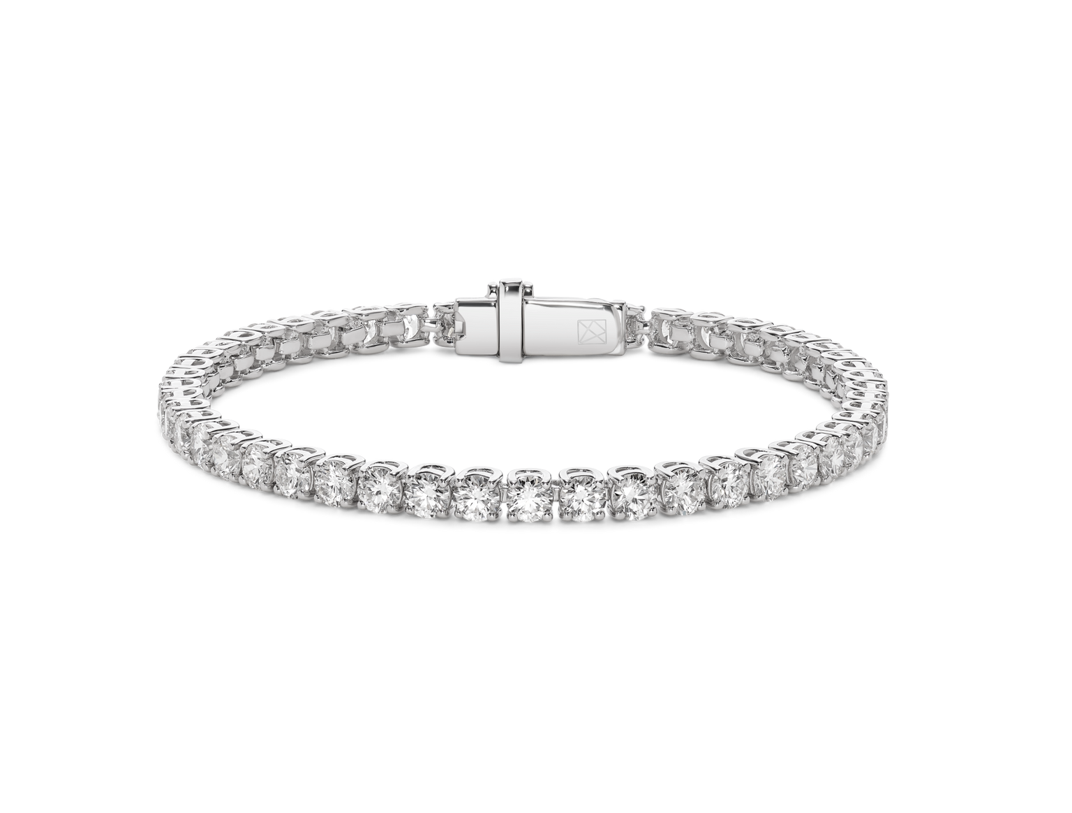 Lab-Grown Diamond Medium Tennis Bracelet - E/F color, 7" length | White