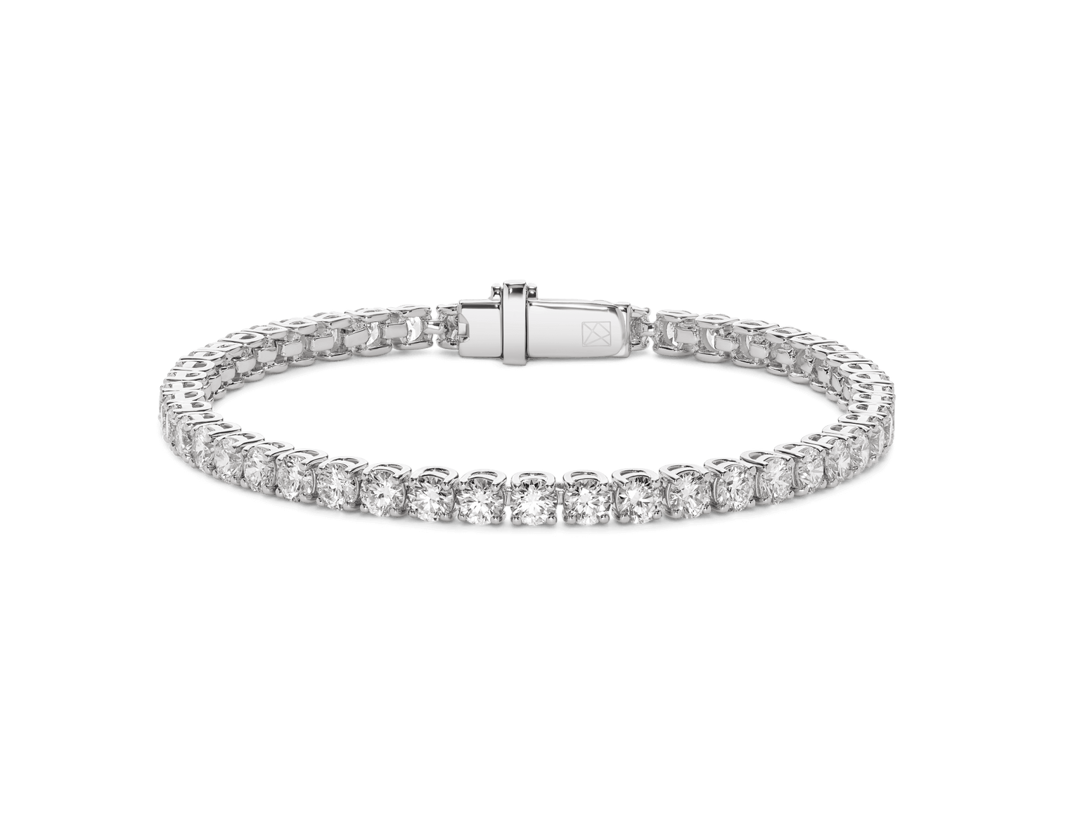 Lab-Grown Diamond Medium Tennis Bracelet - E-F color, 7" length | White