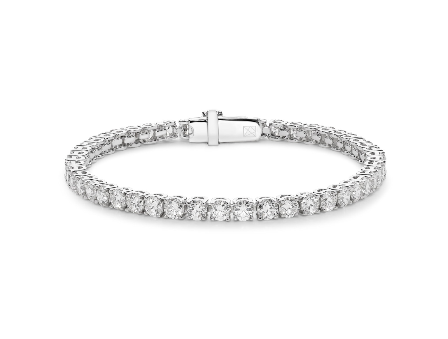 Lab-Grown Diamond Medium Tennis Bracelet - G/H color, 7" length | White