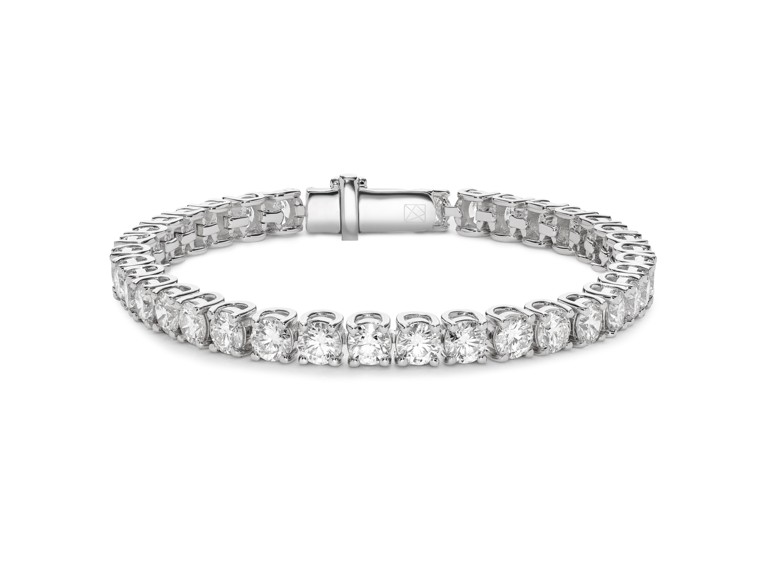 Lab-Grown Diamond Large Tennis Bracelet - E/F color, 7" length | White