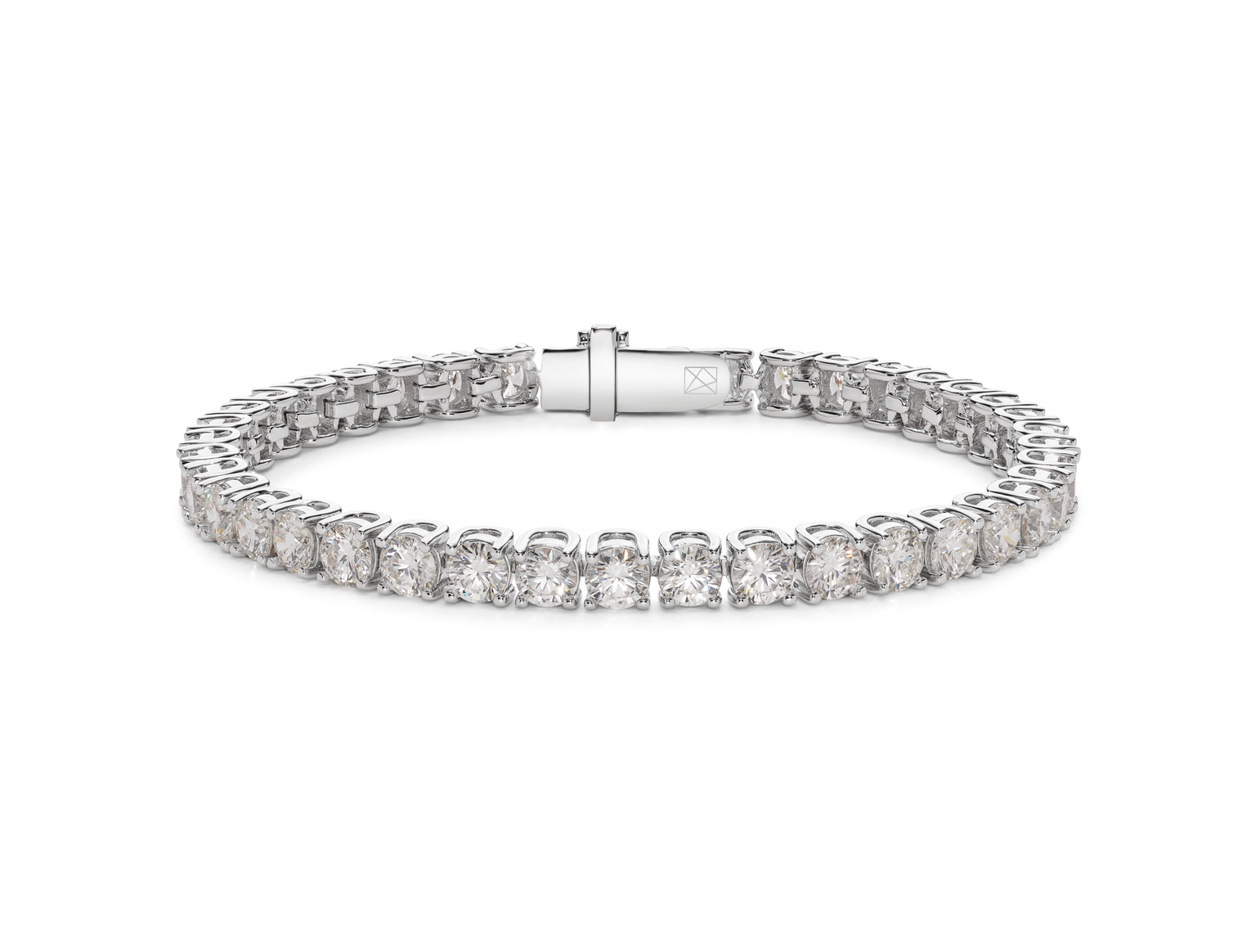 Lab-Grown Diamond Large Tennis Bracelet - G/H color, 7" length | White