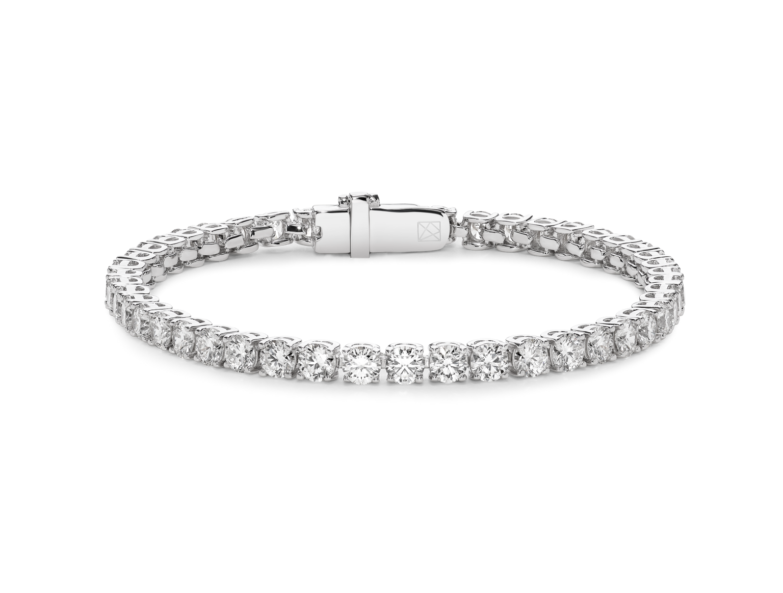 Lab-Grown Diamond Medium Tennis Bracelet - E-F color, 6.5" length | White