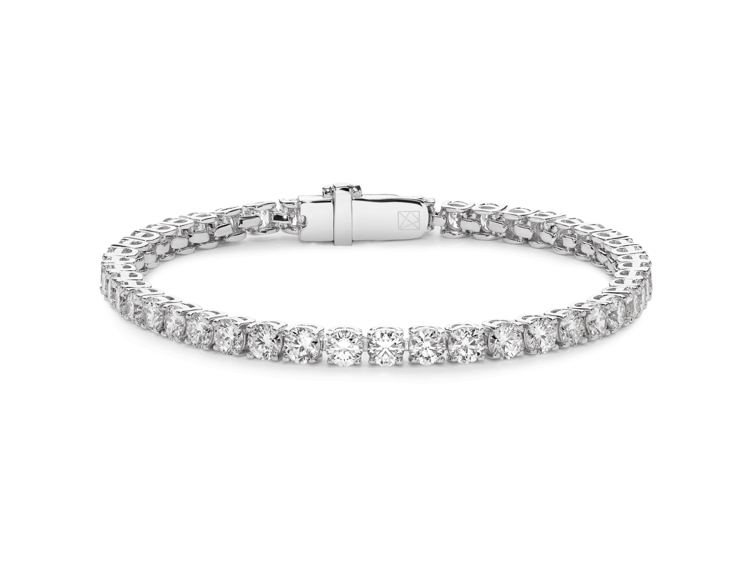Lab-Grown Diamond Medium Tennis Bracelet - E-F color, 6.5" length | White