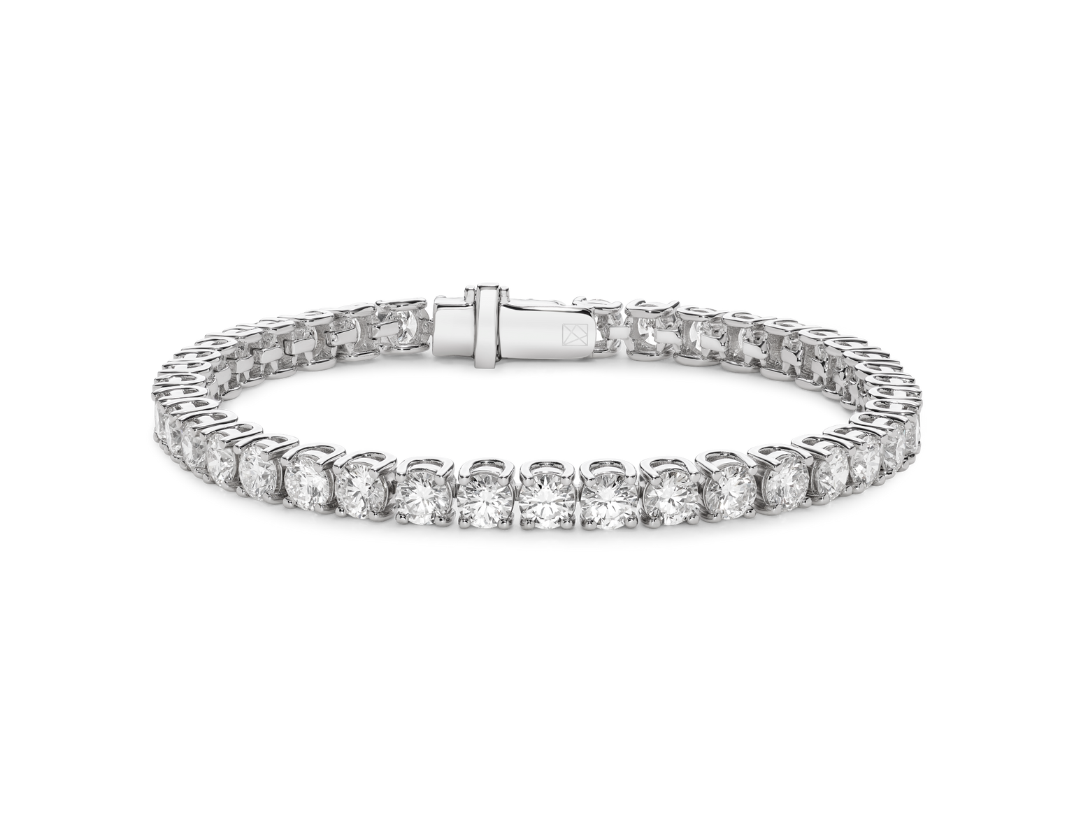 Lab-Grown Diamond Large Tennis Bracelet - E/F color, 6.5" length | White