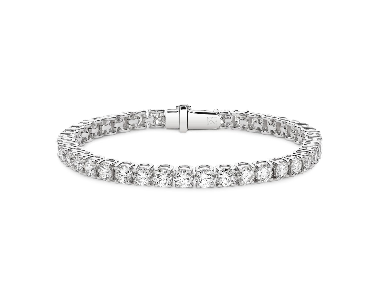 Lab-Grown Diamond Large Tennis Bracelet - G/H color, 6.5" length | White