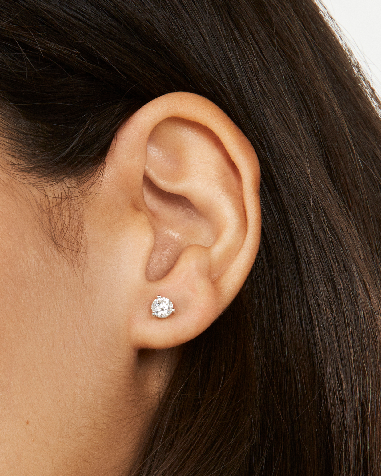 The Round Brilliant Solitaire Studs