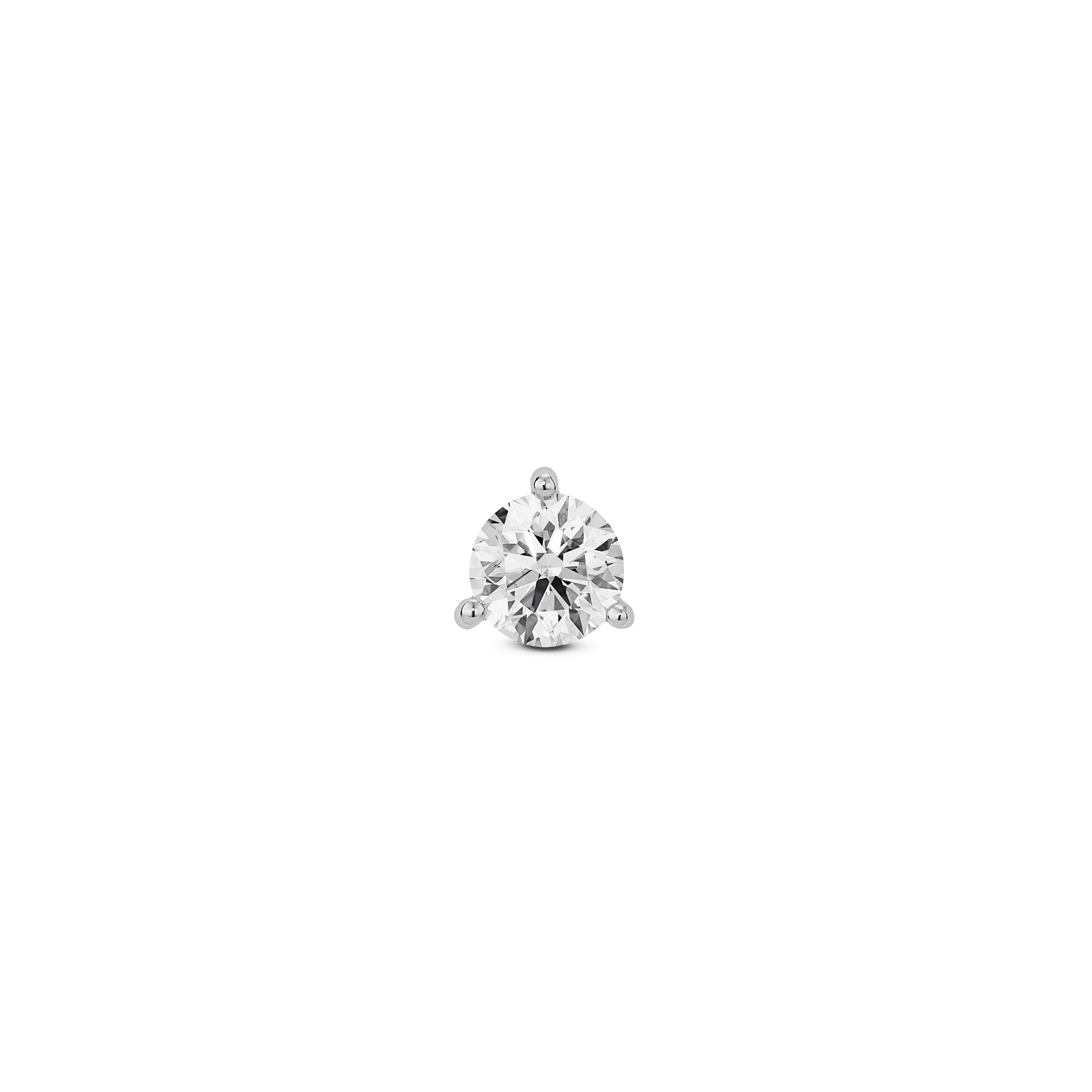 The Round Brilliant Solitaire Stud