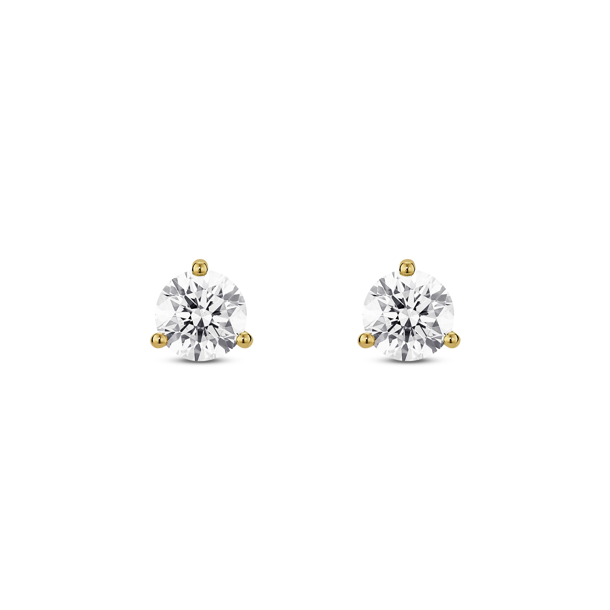 The Round Brilliant Solitaire Studs