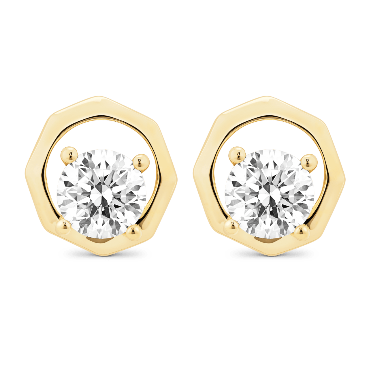 The Solitaire Octagon Studs