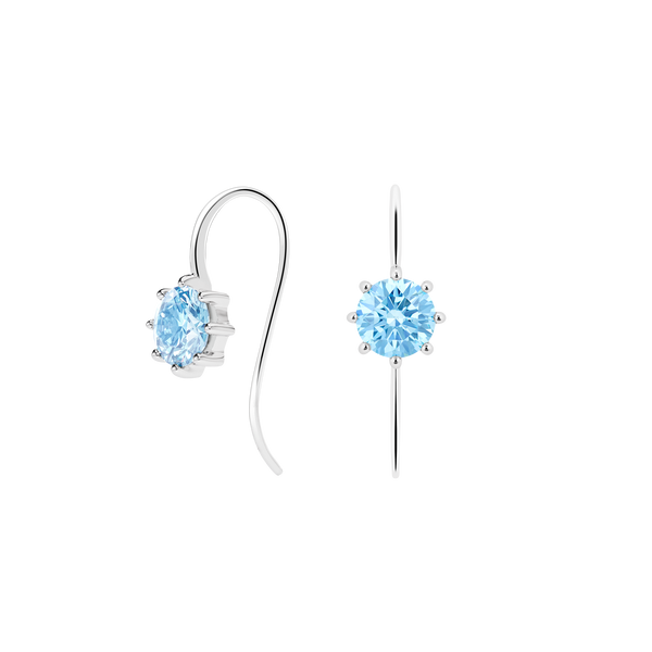 The Blue French Wire Earrings