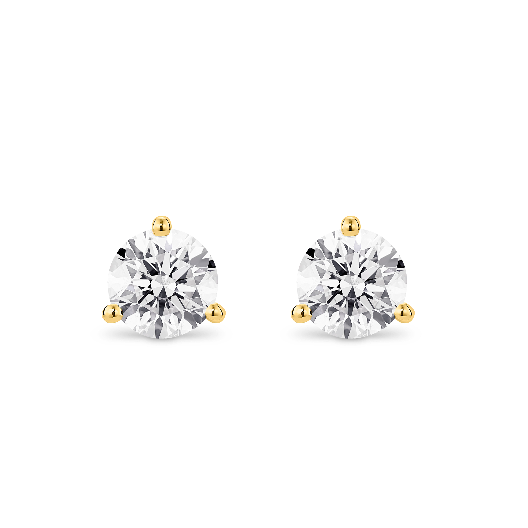 The Round Brilliant Solitaire Studs