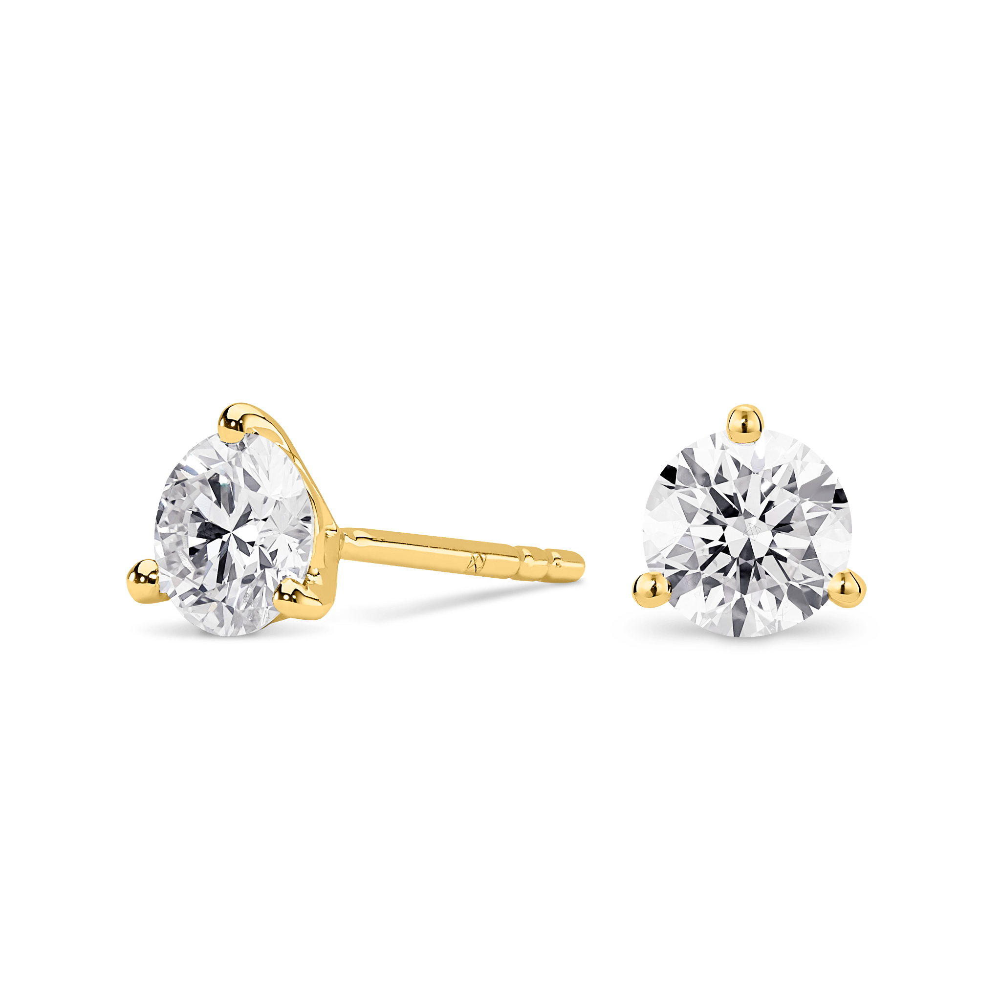 The Round Brilliant Solitaire Studs