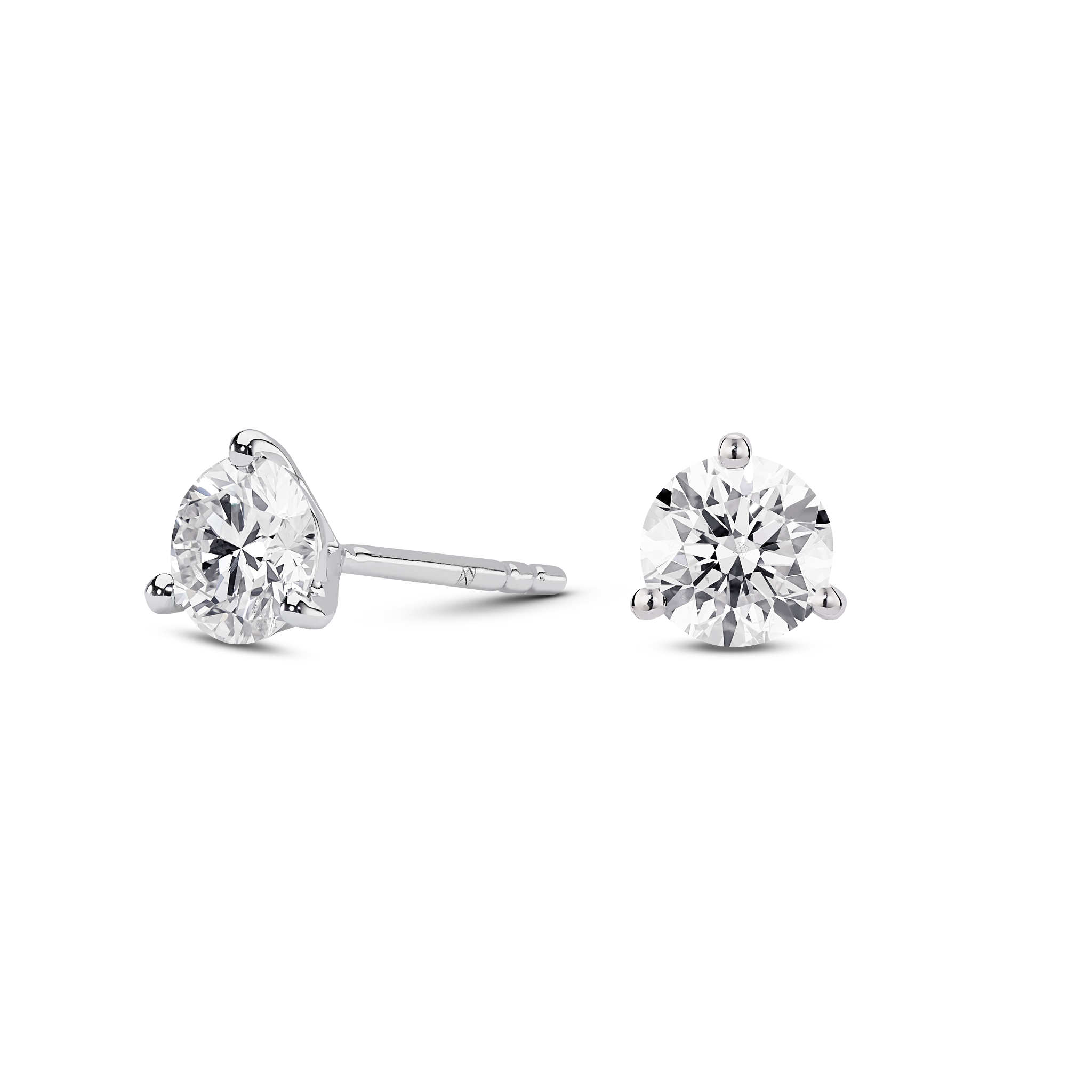 The Round Brilliant Solitaire Studs