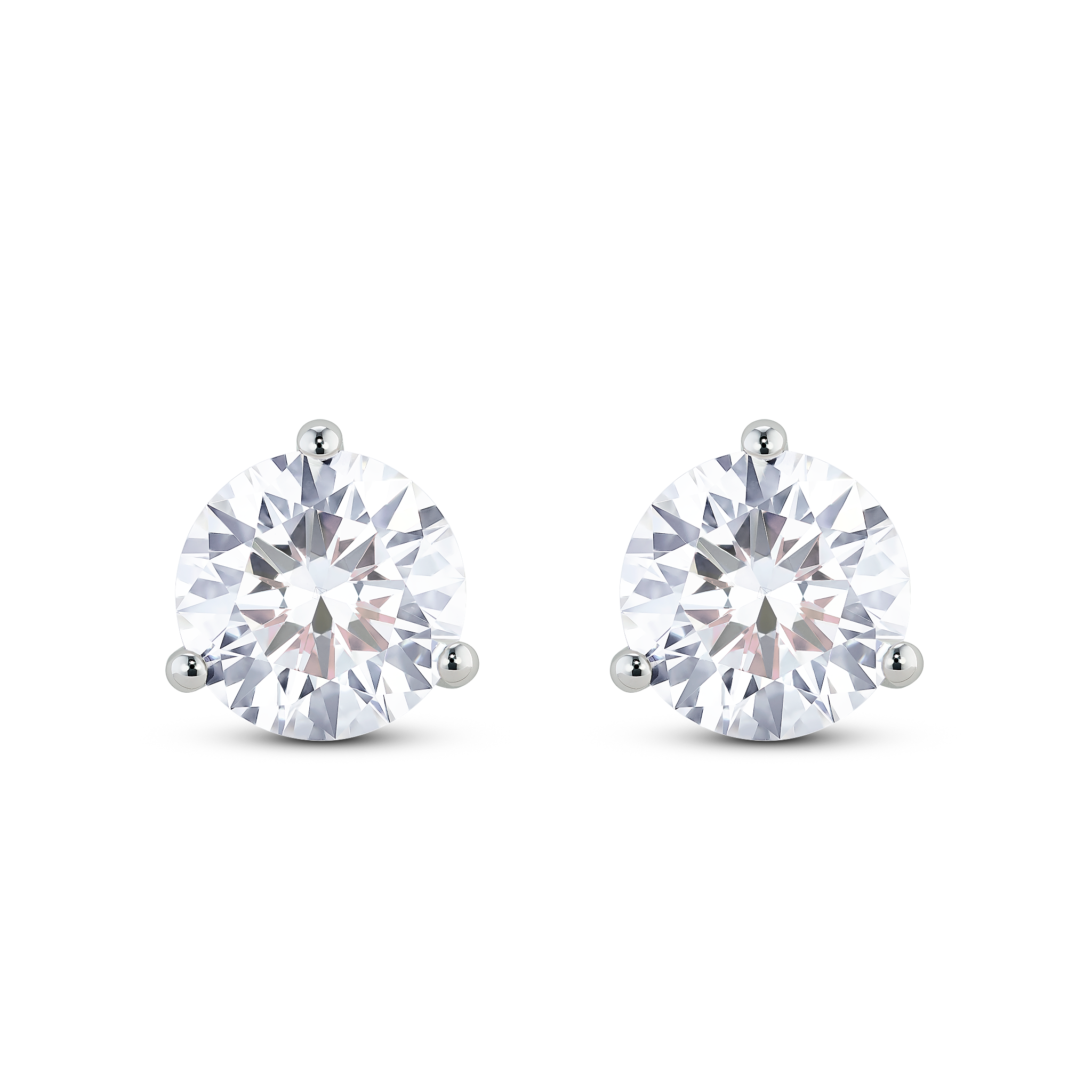 The Round Brilliant Solitaire Studs