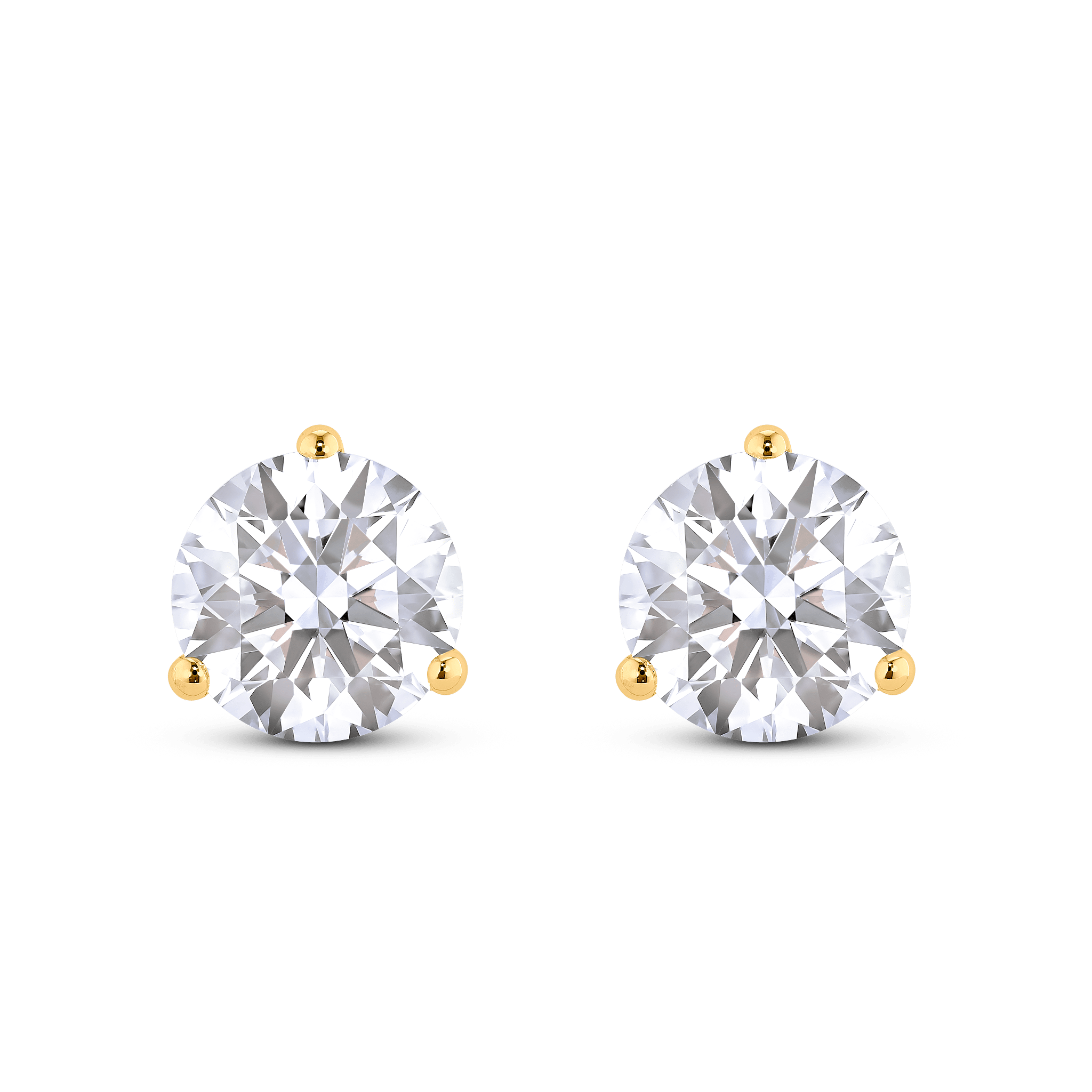 The Round Brilliant Solitaire Studs