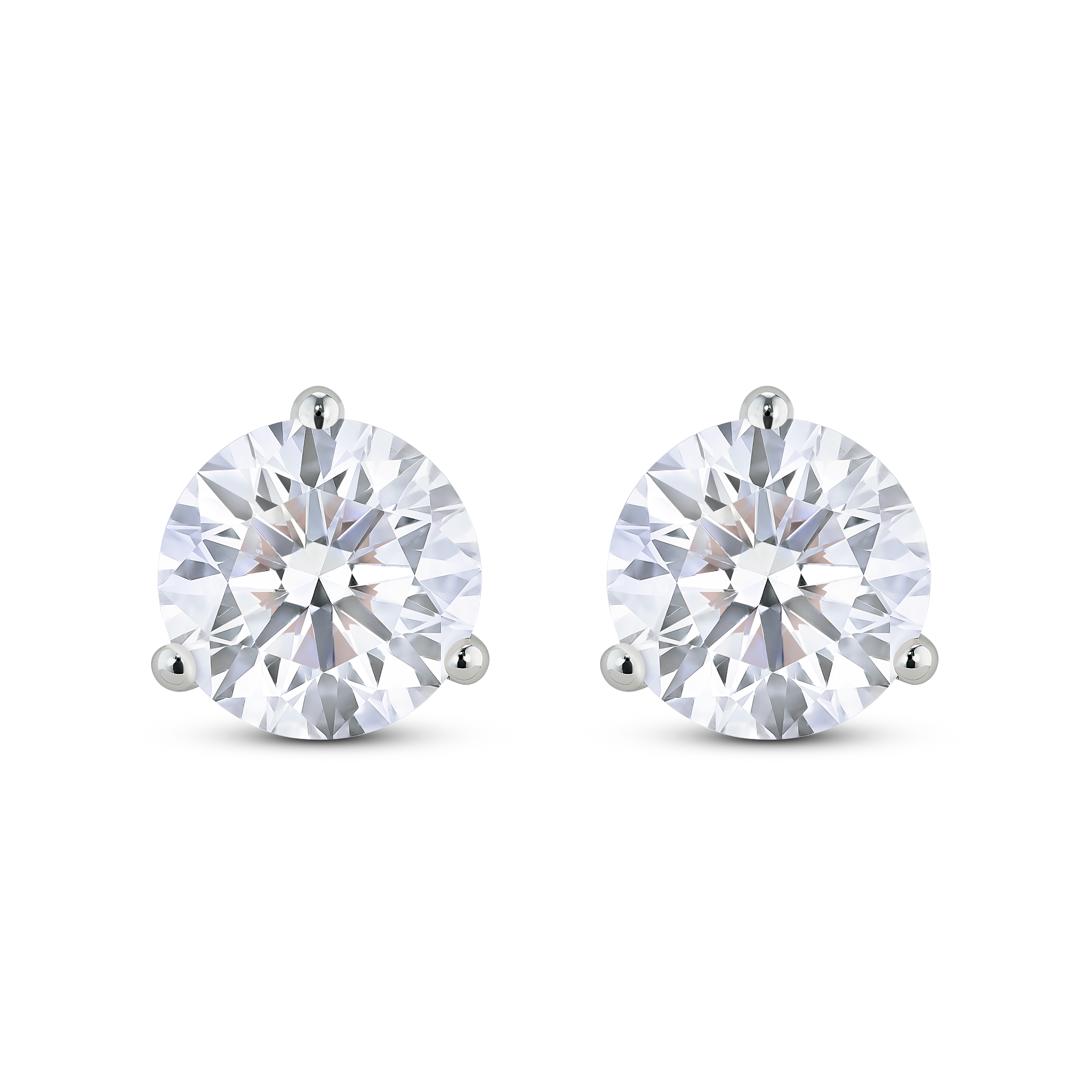 The Round Brilliant Solitaire Studs