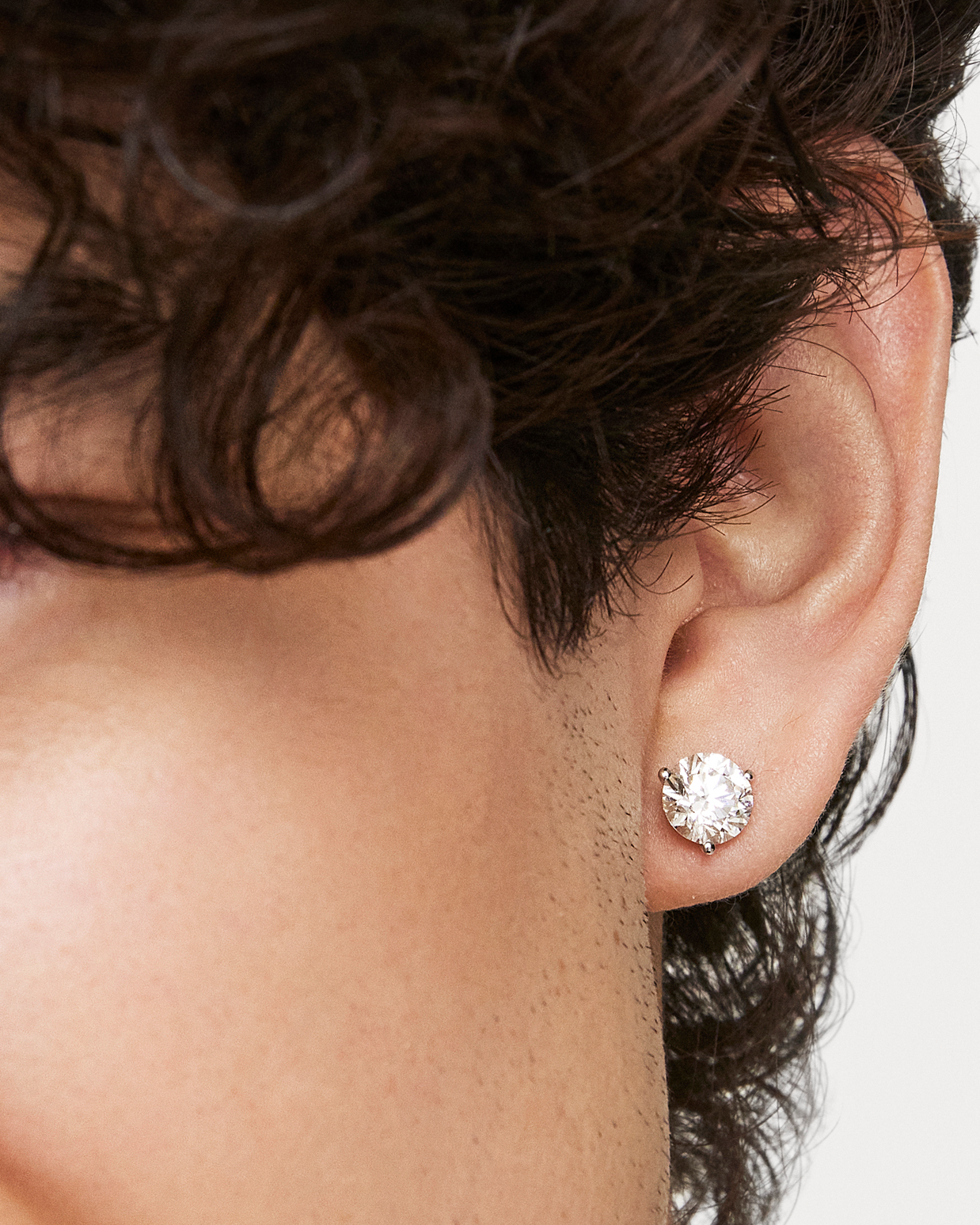 The Round Brilliant Solitaire Studs