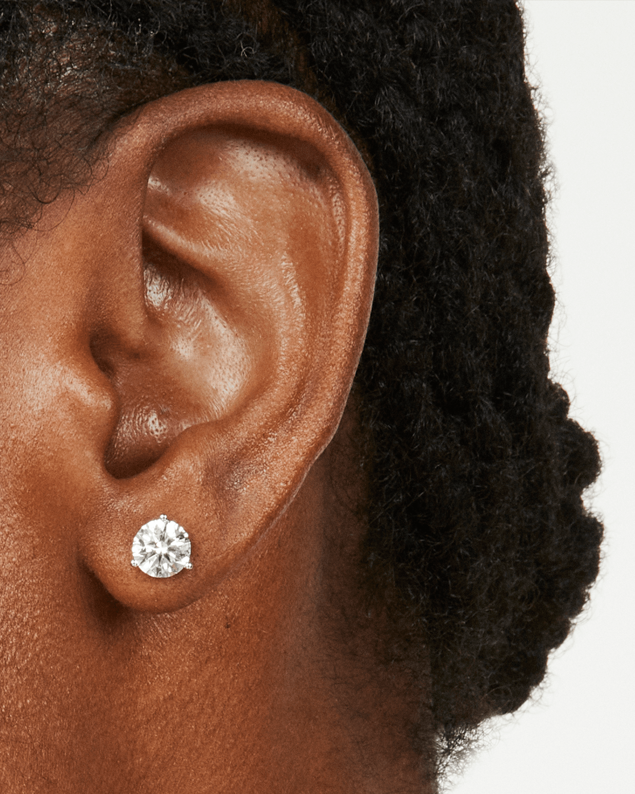 The Round Brilliant Solitaire Stud