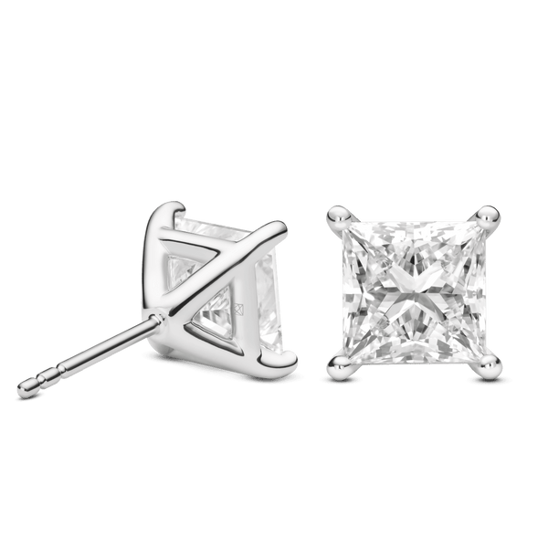 The Princess Solitaire Studs Earrings Lightbox Jewelry 