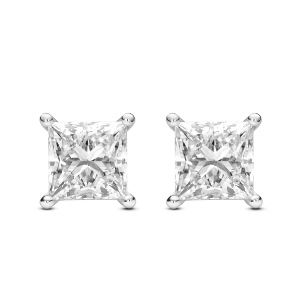 The Princess Solitaire Studs Earrings Lightbox Jewelry 