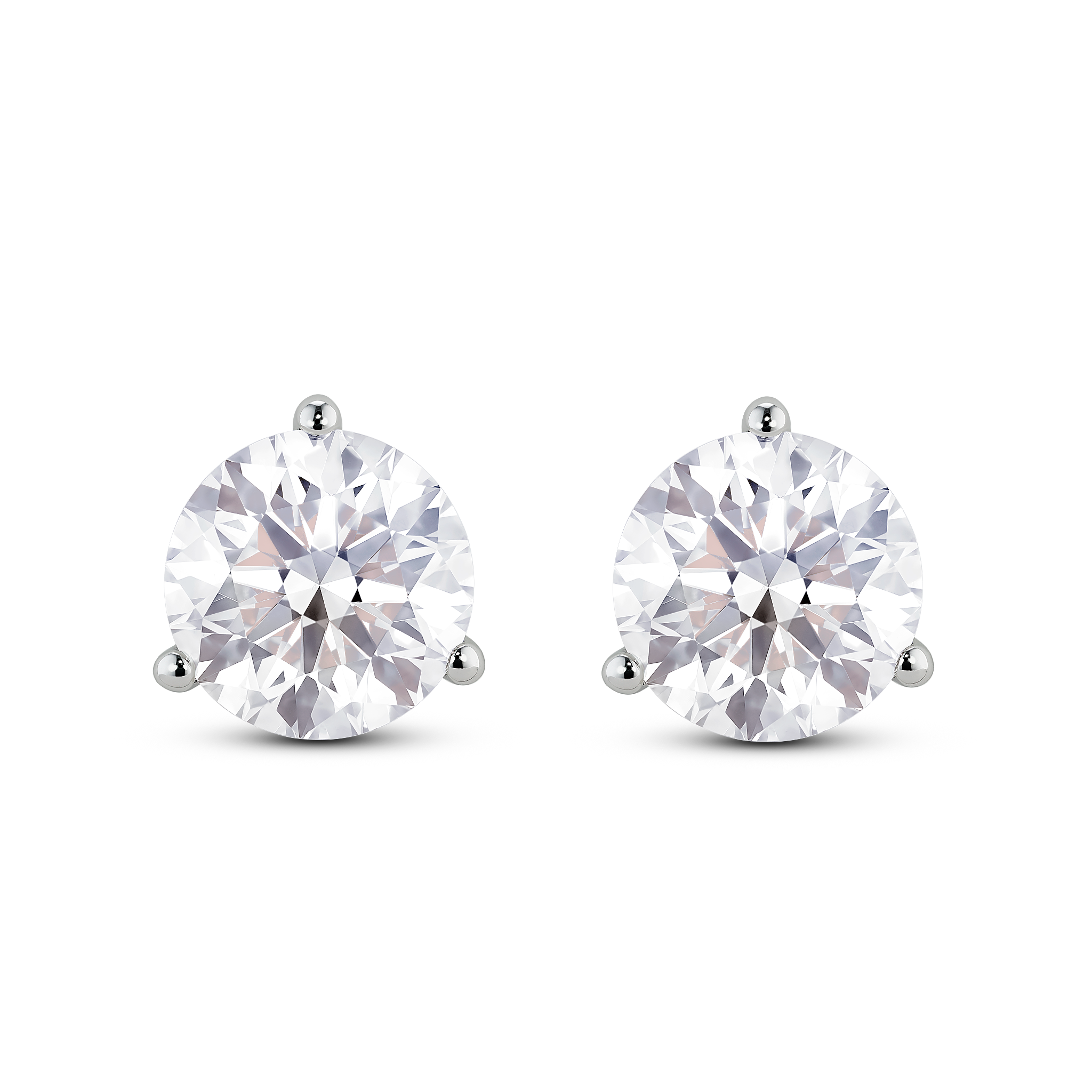 The Round Brilliant Solitaire Studs