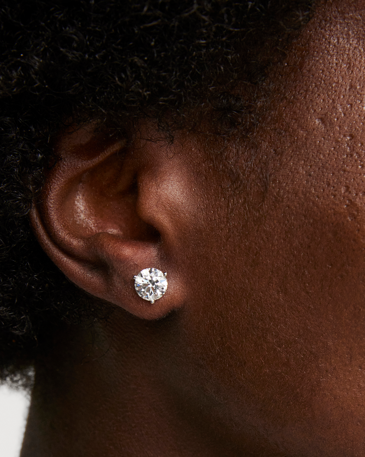 The Round Brilliant Solitaire Studs