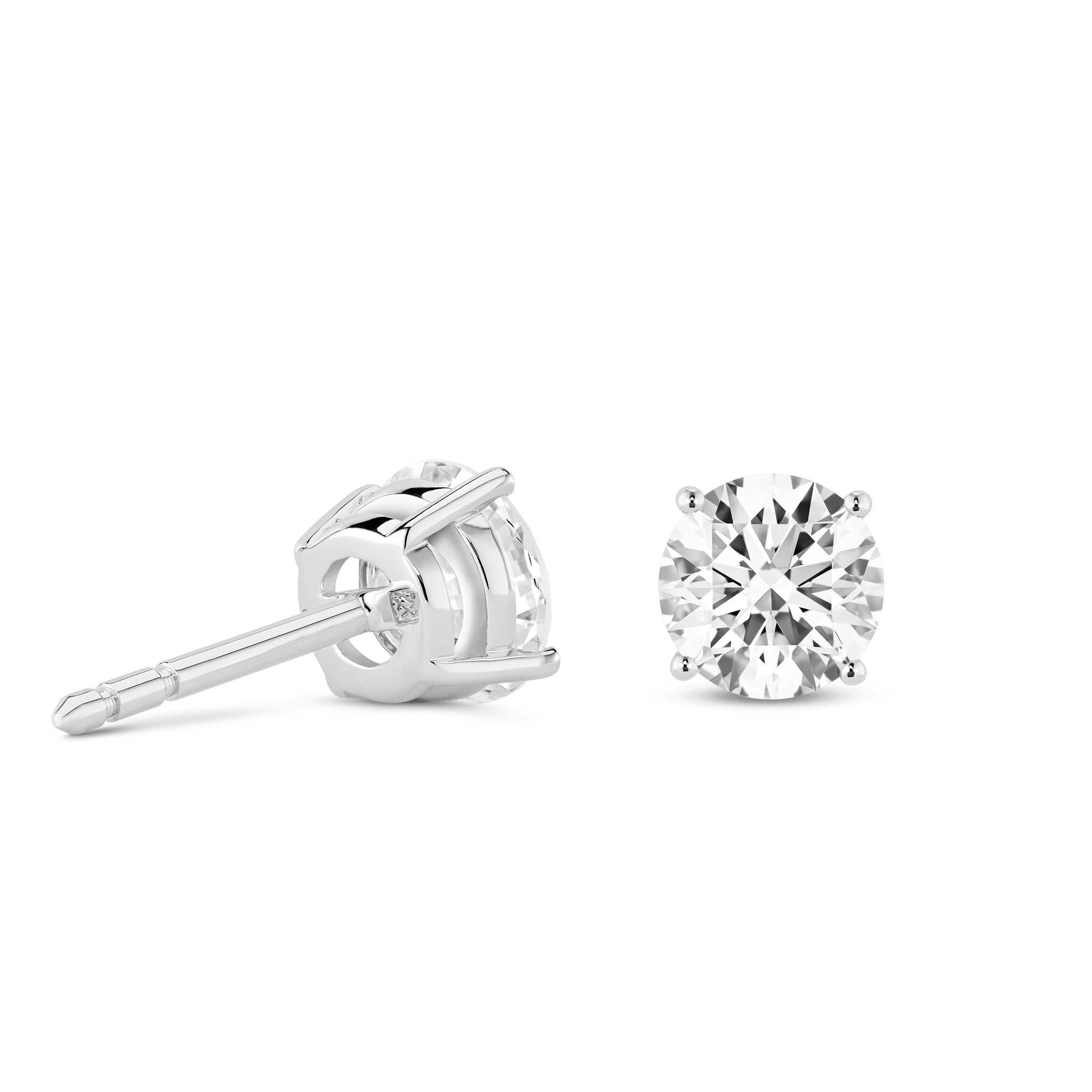 The Round Brilliant Solitaire Studs