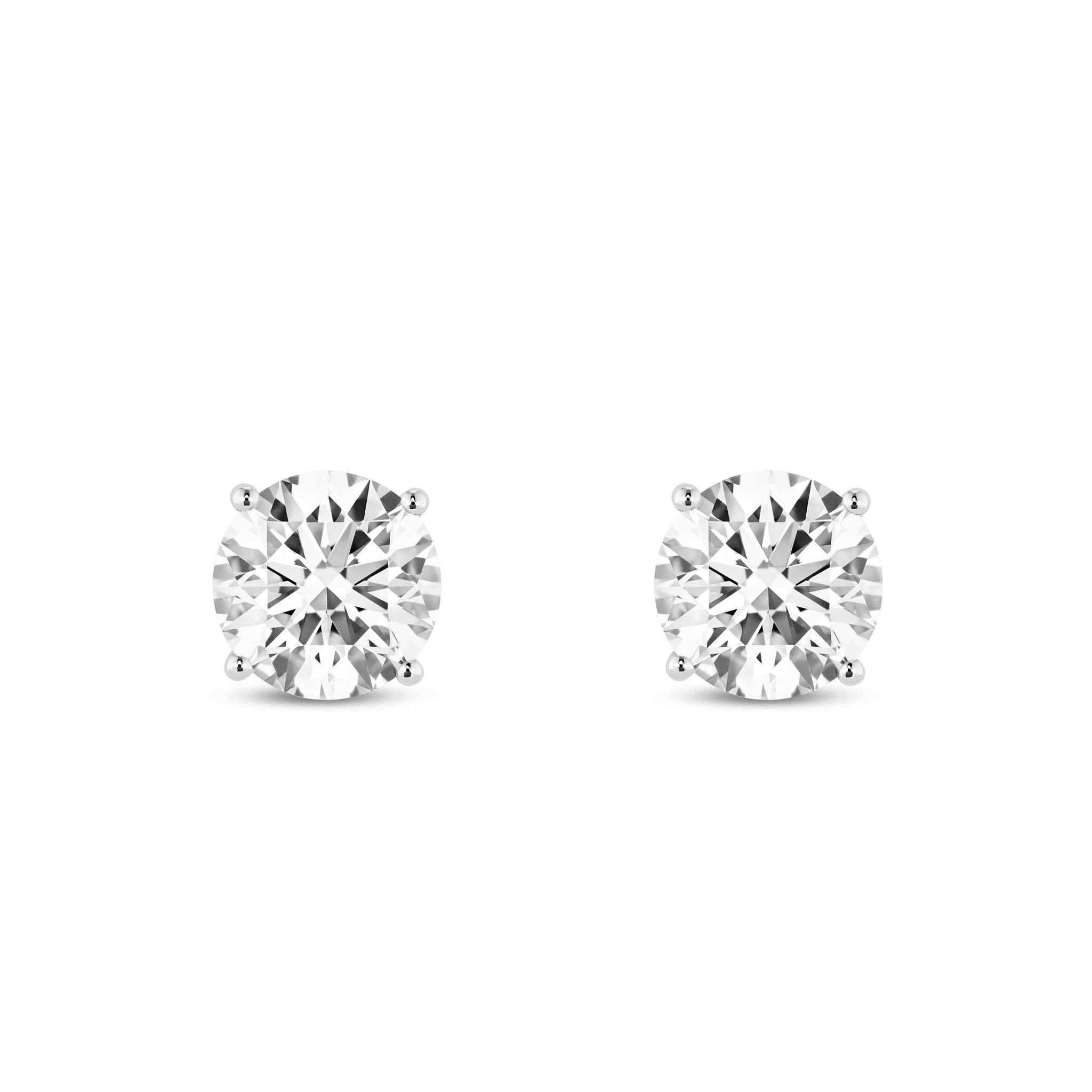 The Round Brilliant Solitaire Studs