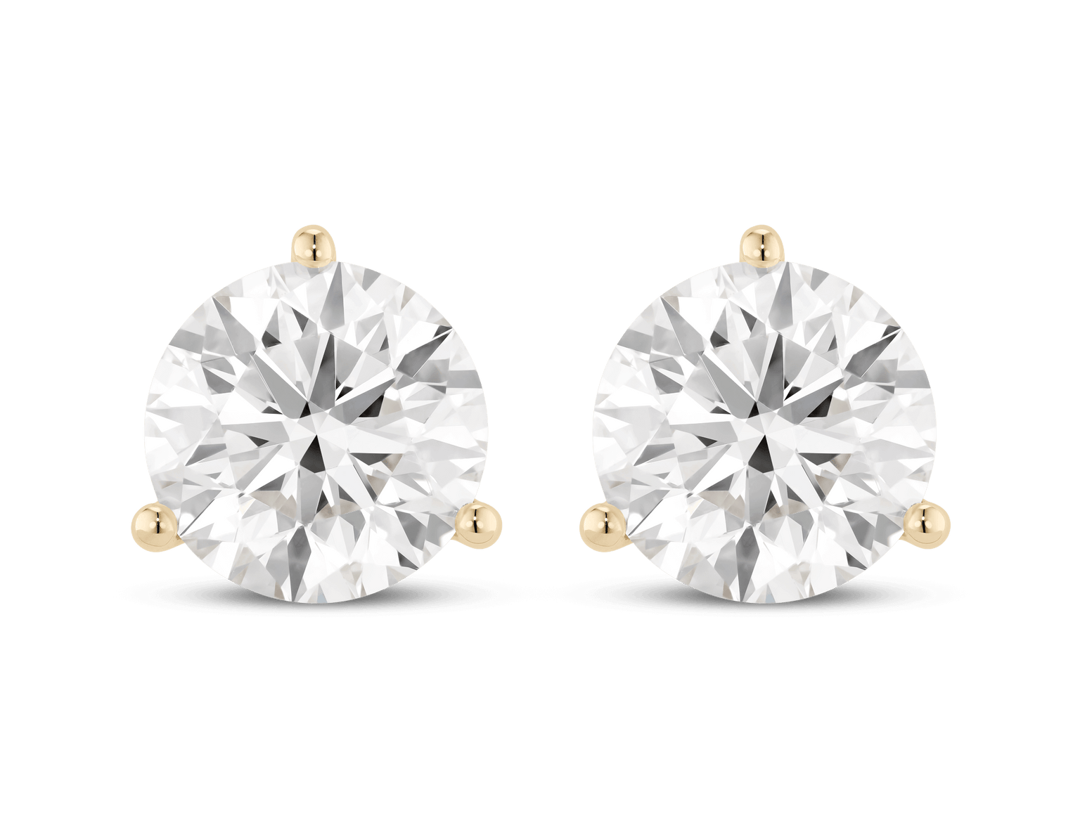 Lab-Grown Diamond 5ct. tw. Round Brilliant Solitaire Studs | White