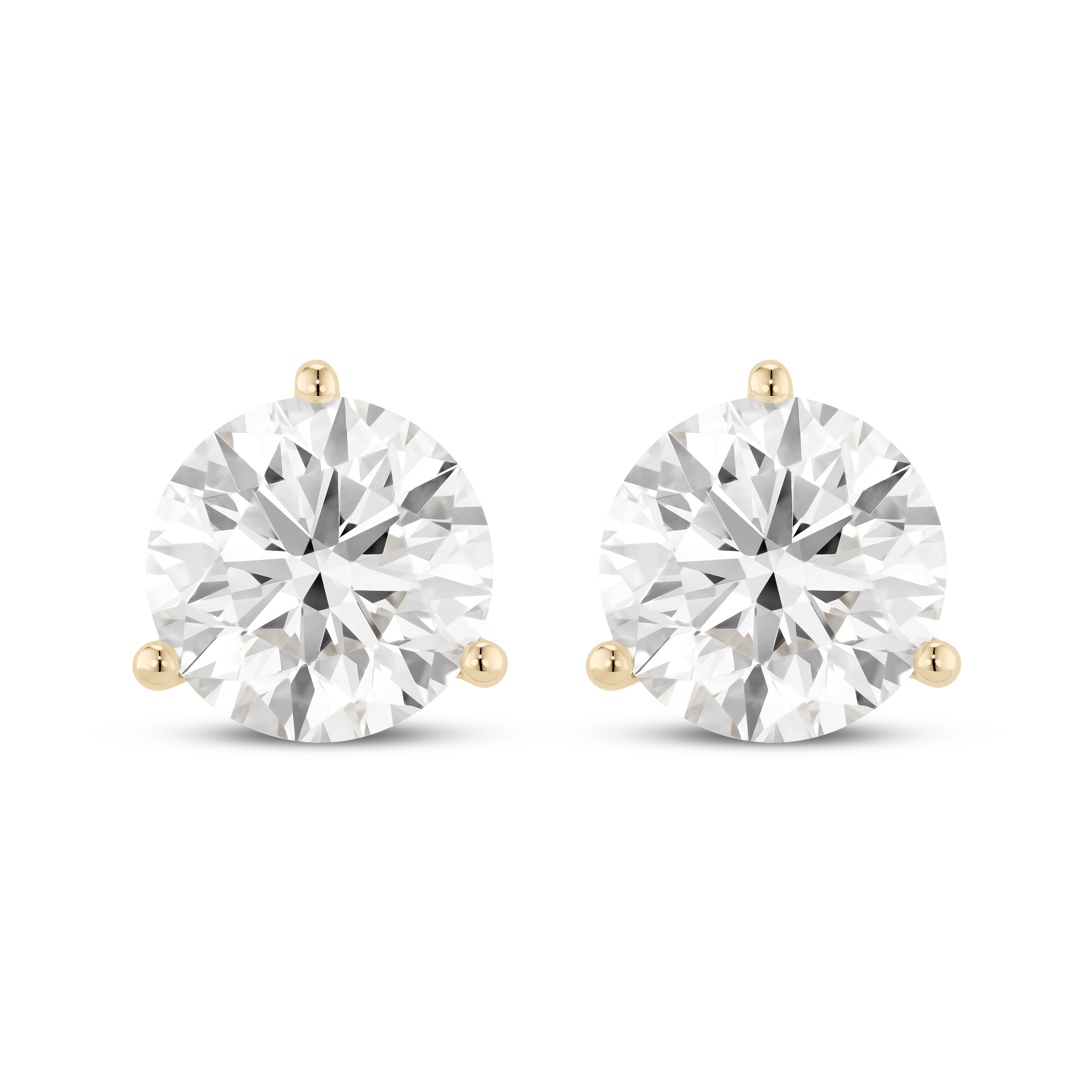 The Round Brilliant Solitaire Studs