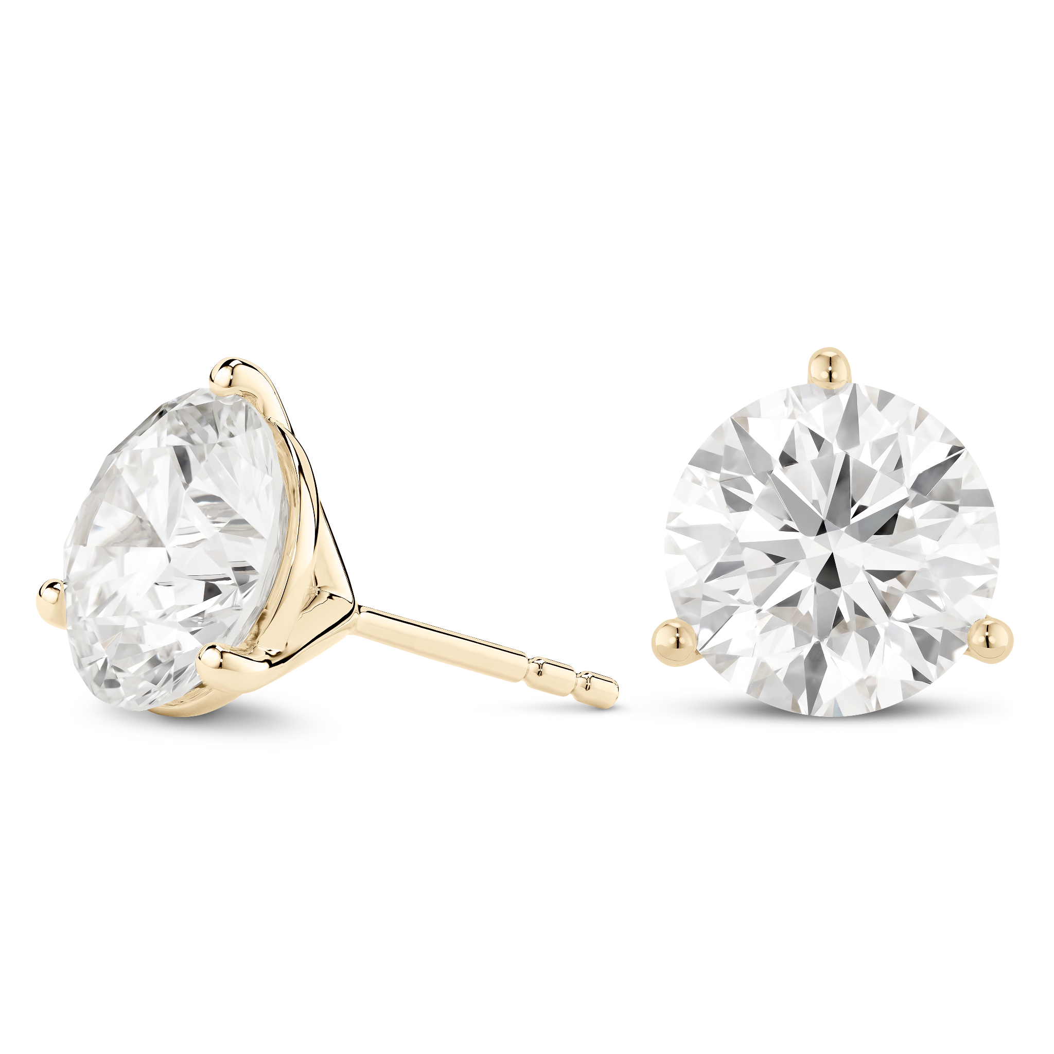 The Round Brilliant Solitaire Studs