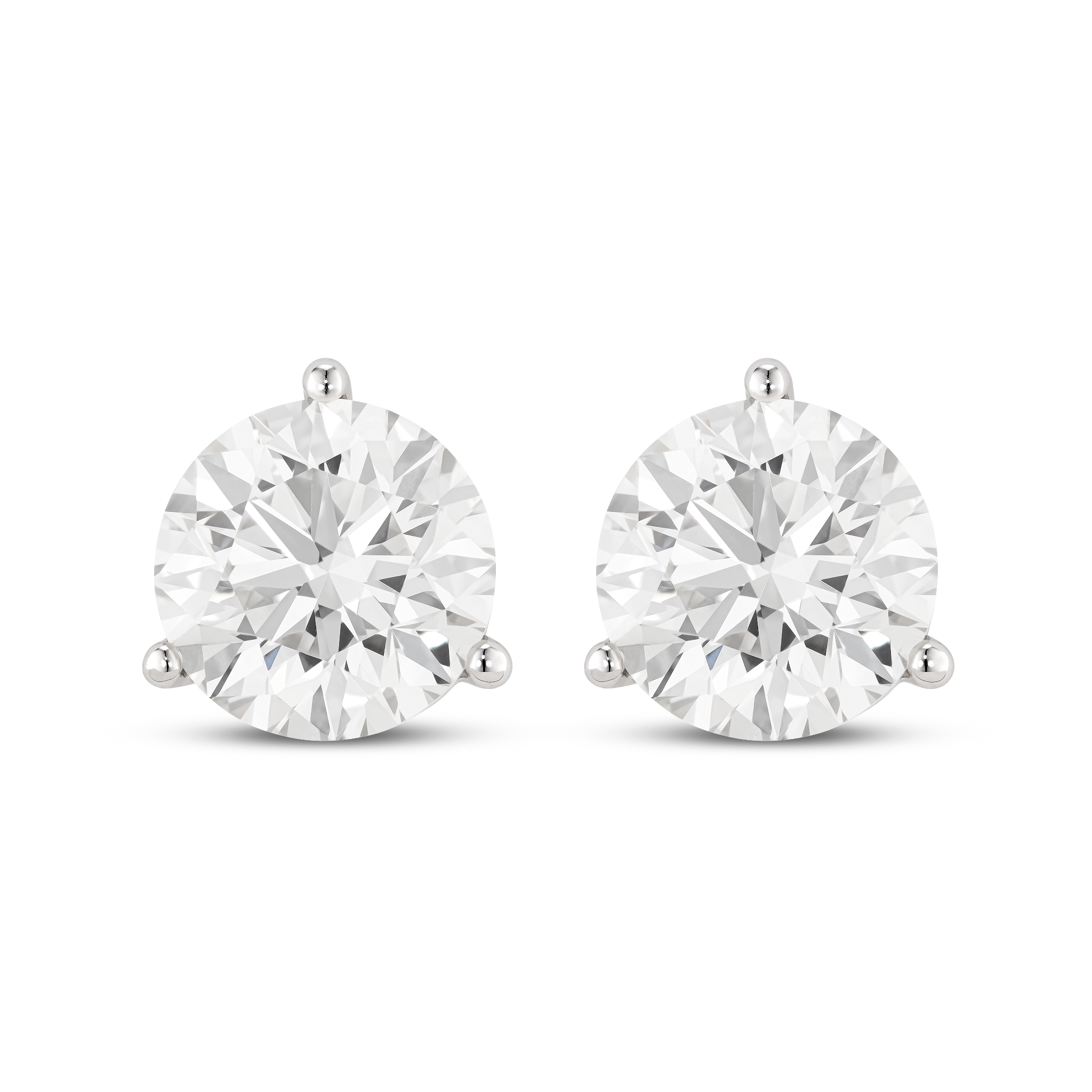 The Round Brilliant Solitaire Studs