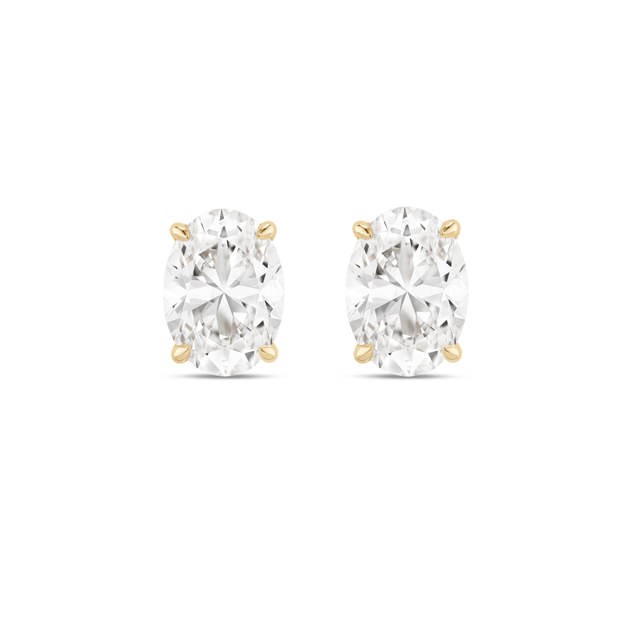 The Oval Solitaire Studs