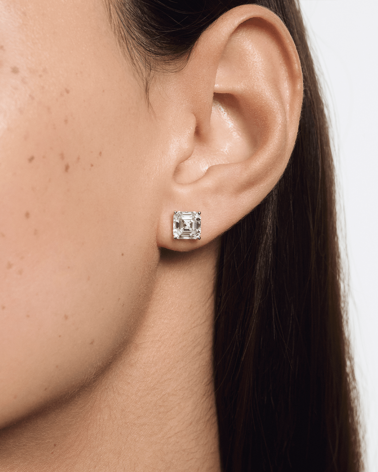 The Asscher Solitaire Studs