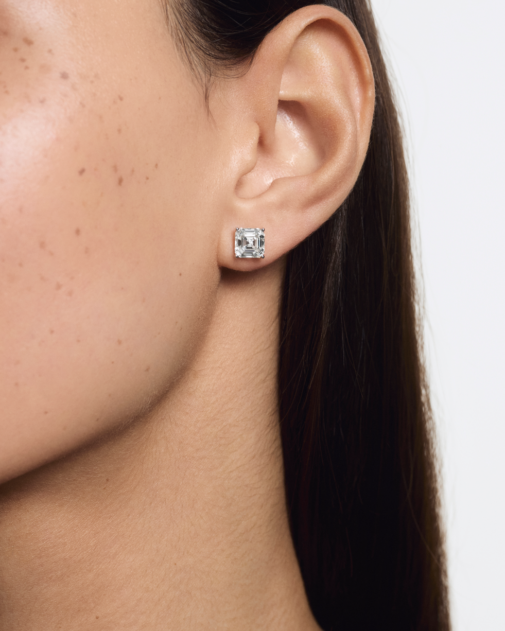 The Asscher Solitaire Studs