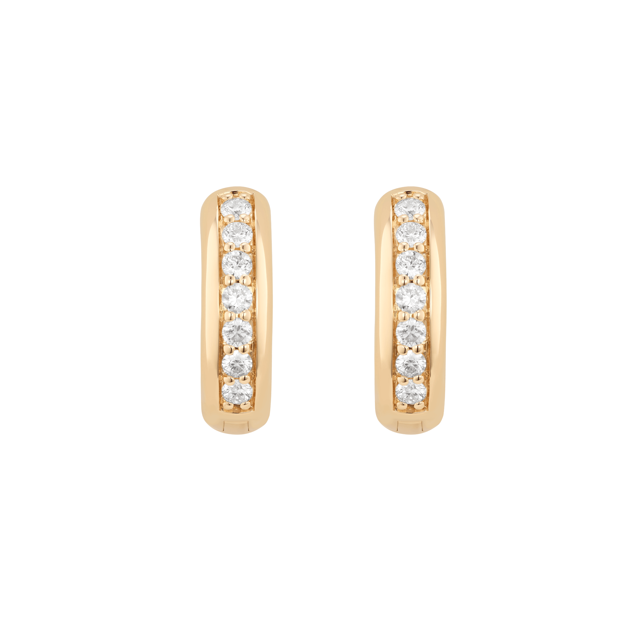 The Passage Hoop Earrings | White