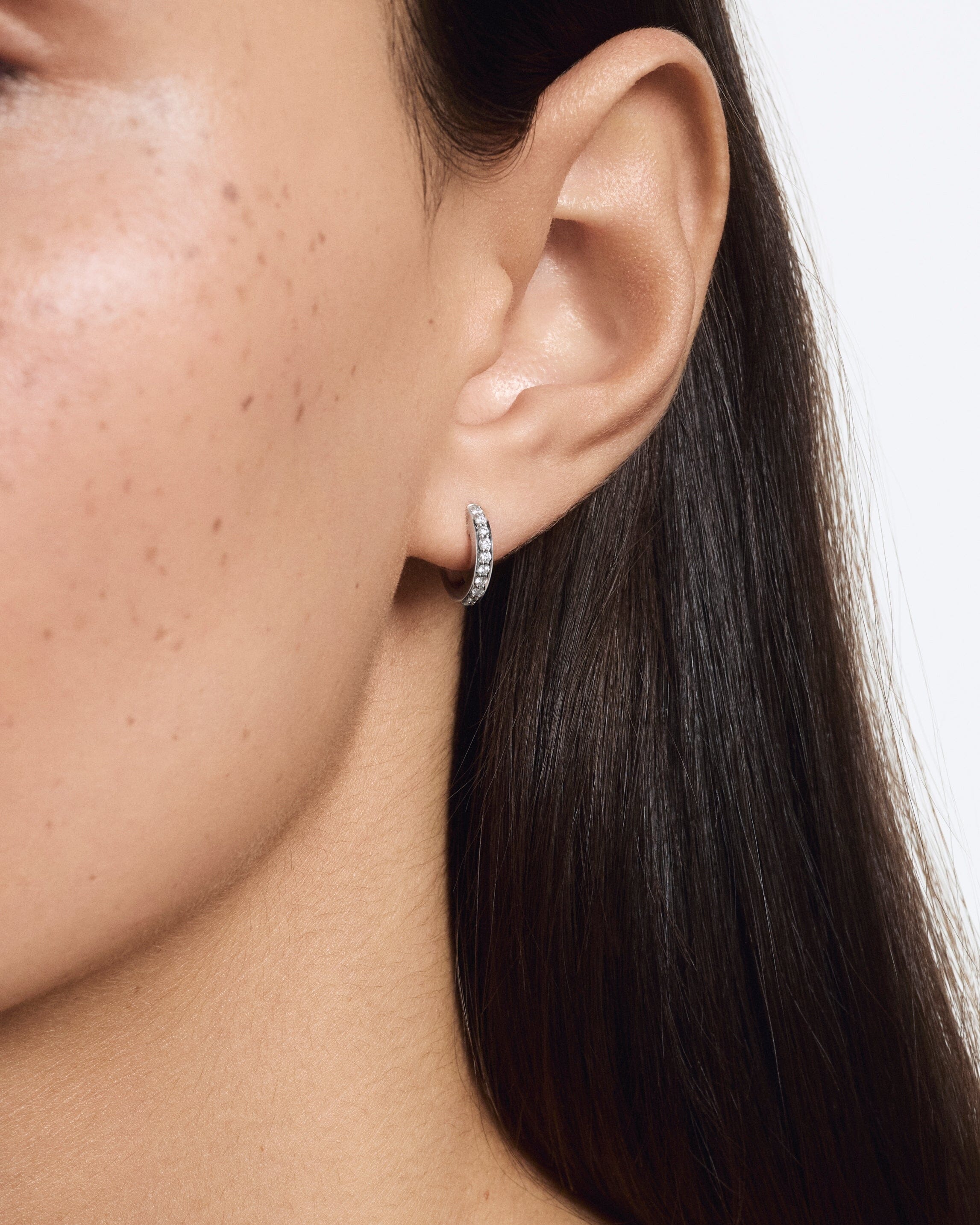 The Pavé Hoops, Small