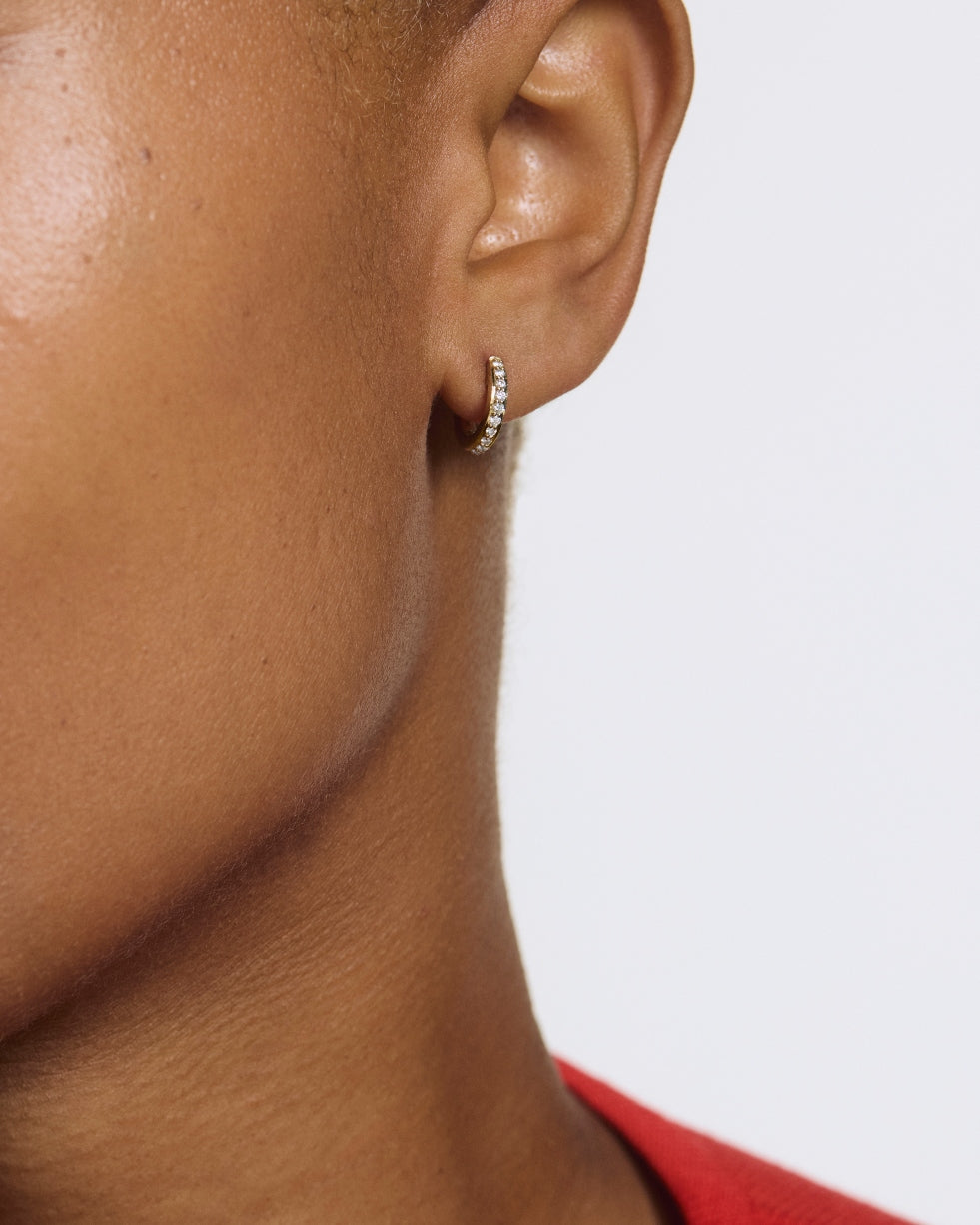 The Pavé Hoops, Small