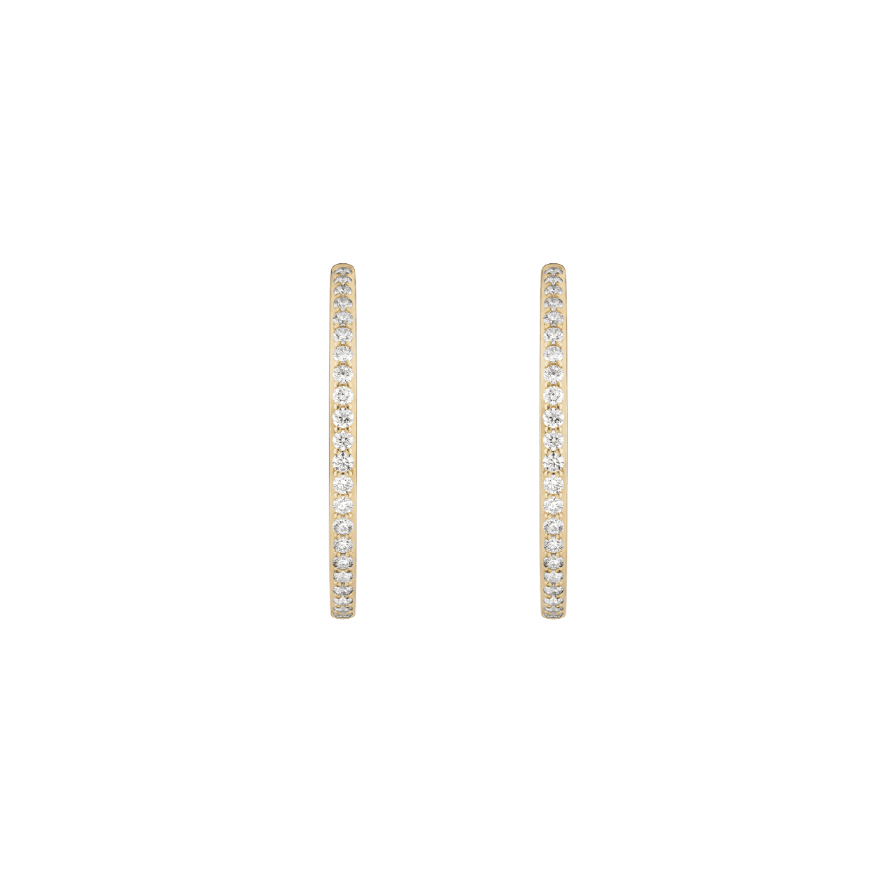 The Pavé Reverse Hoops, Medium